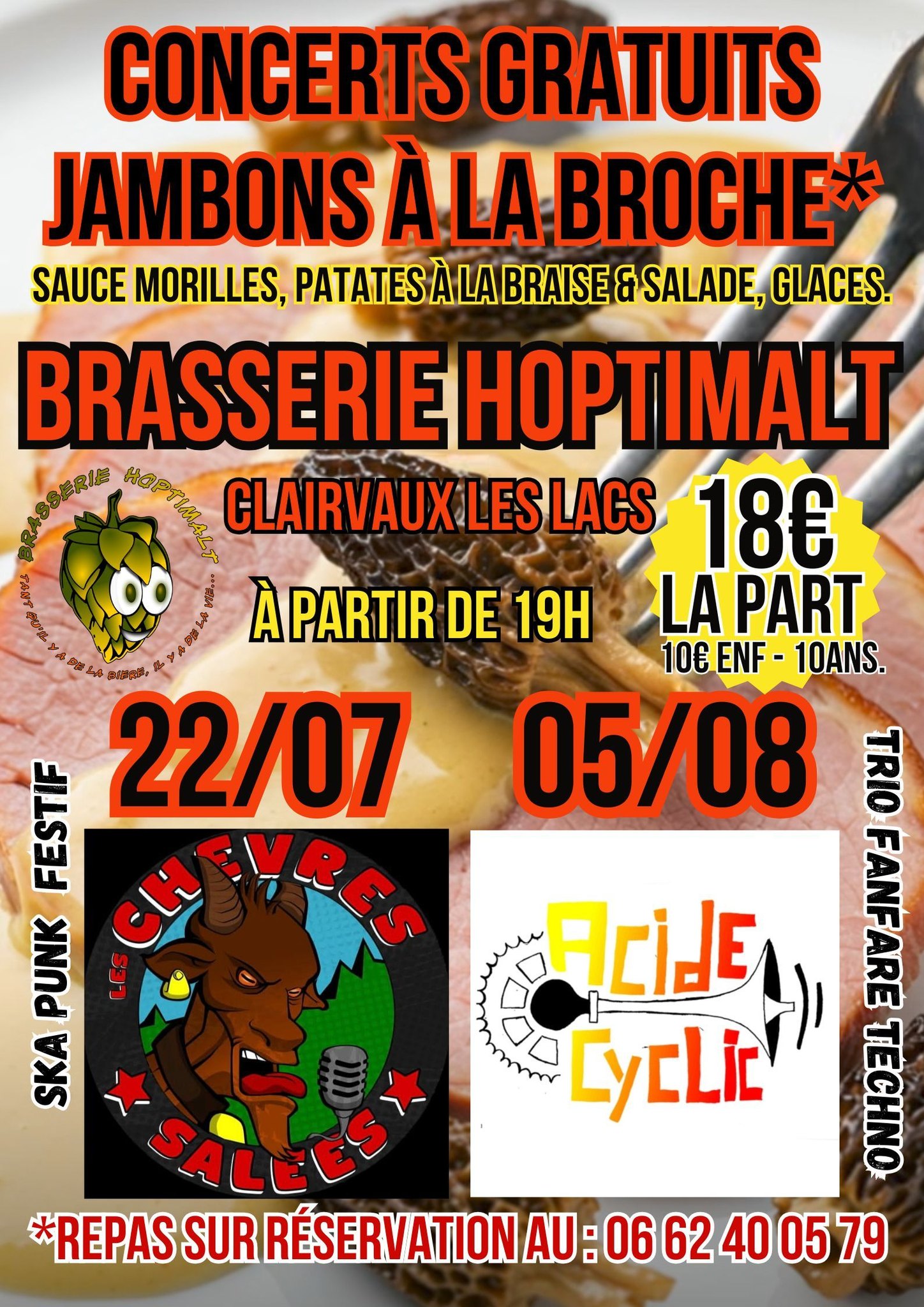 Concert et jambon à la broche