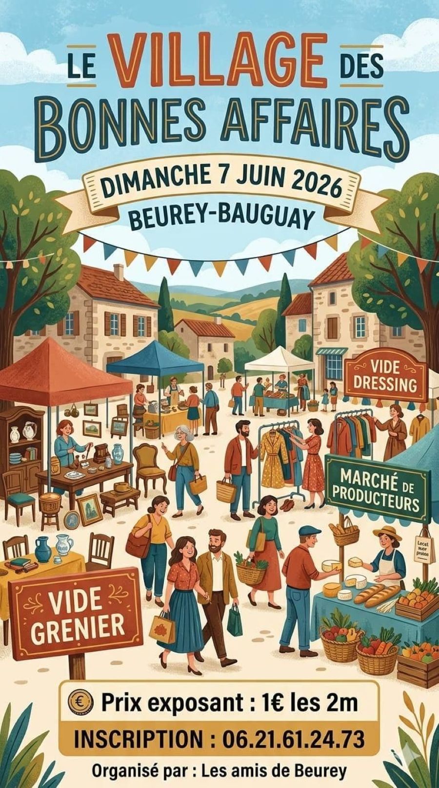 Vide-greniers et marché artisanal- Beurey-Bauguay