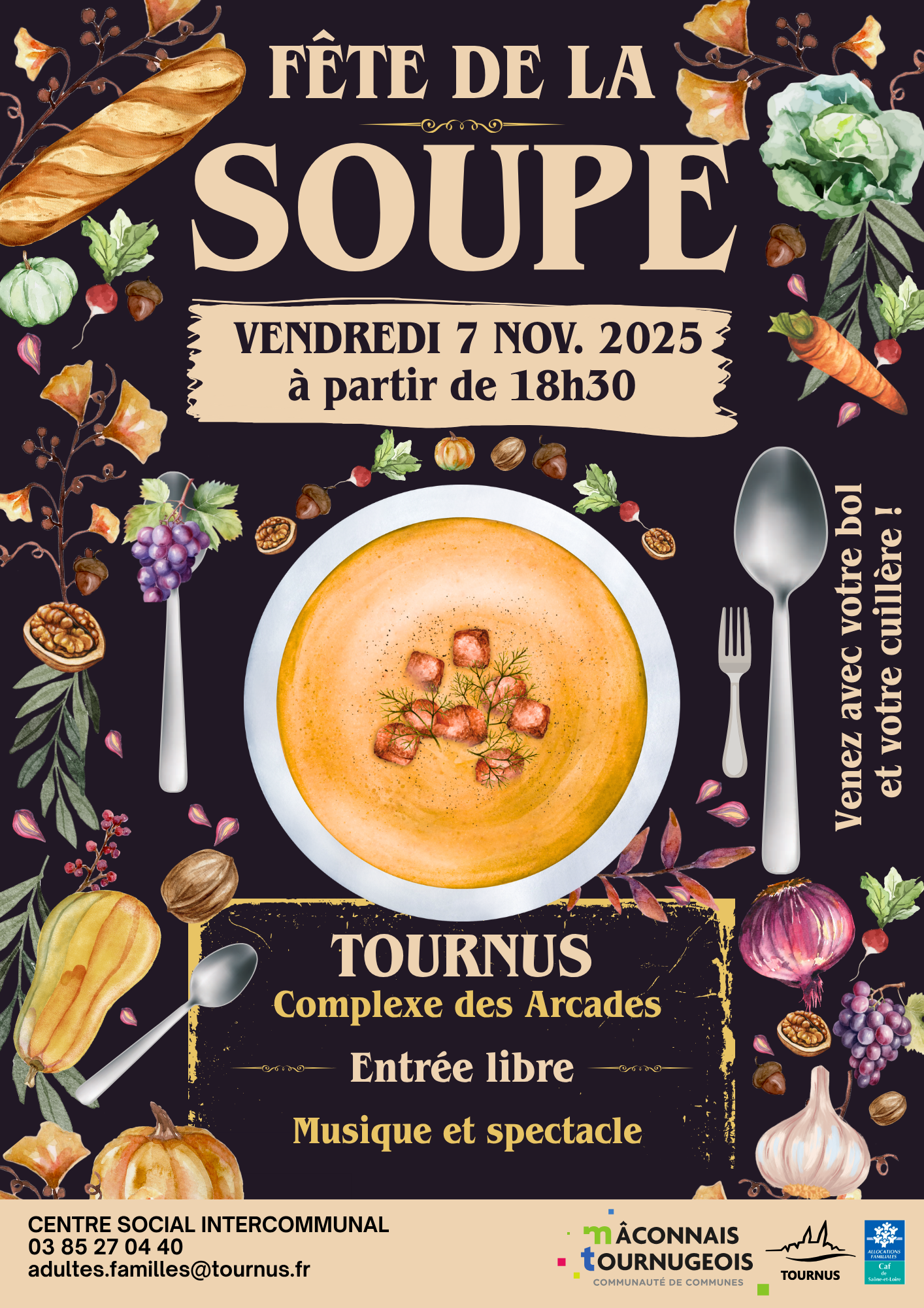Affiche fête de la soupe 2024 - 2