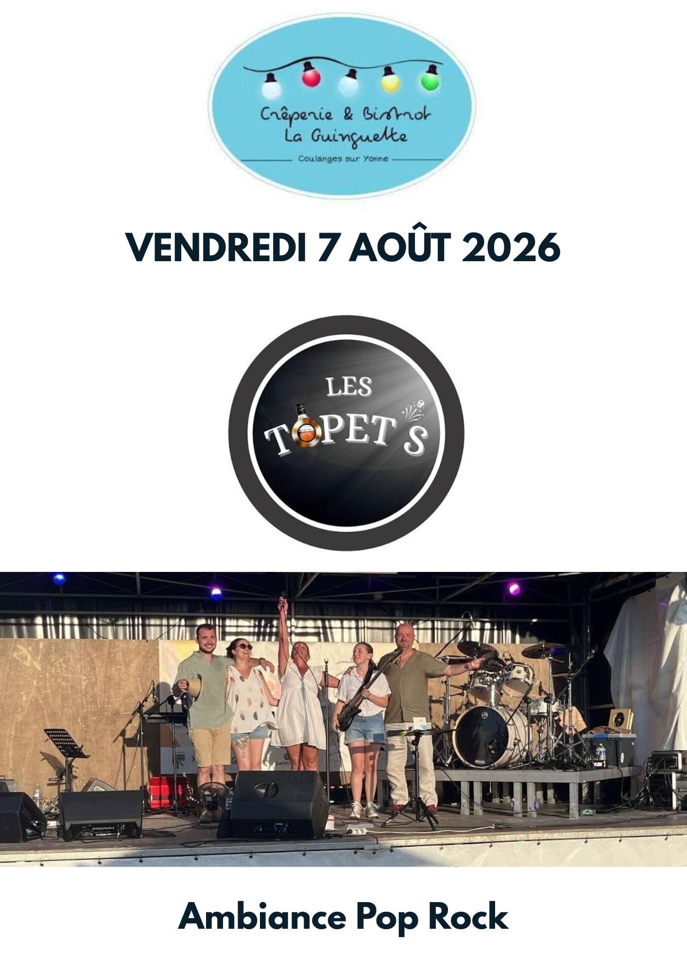 Concert à la Guinguette : Les Topet's