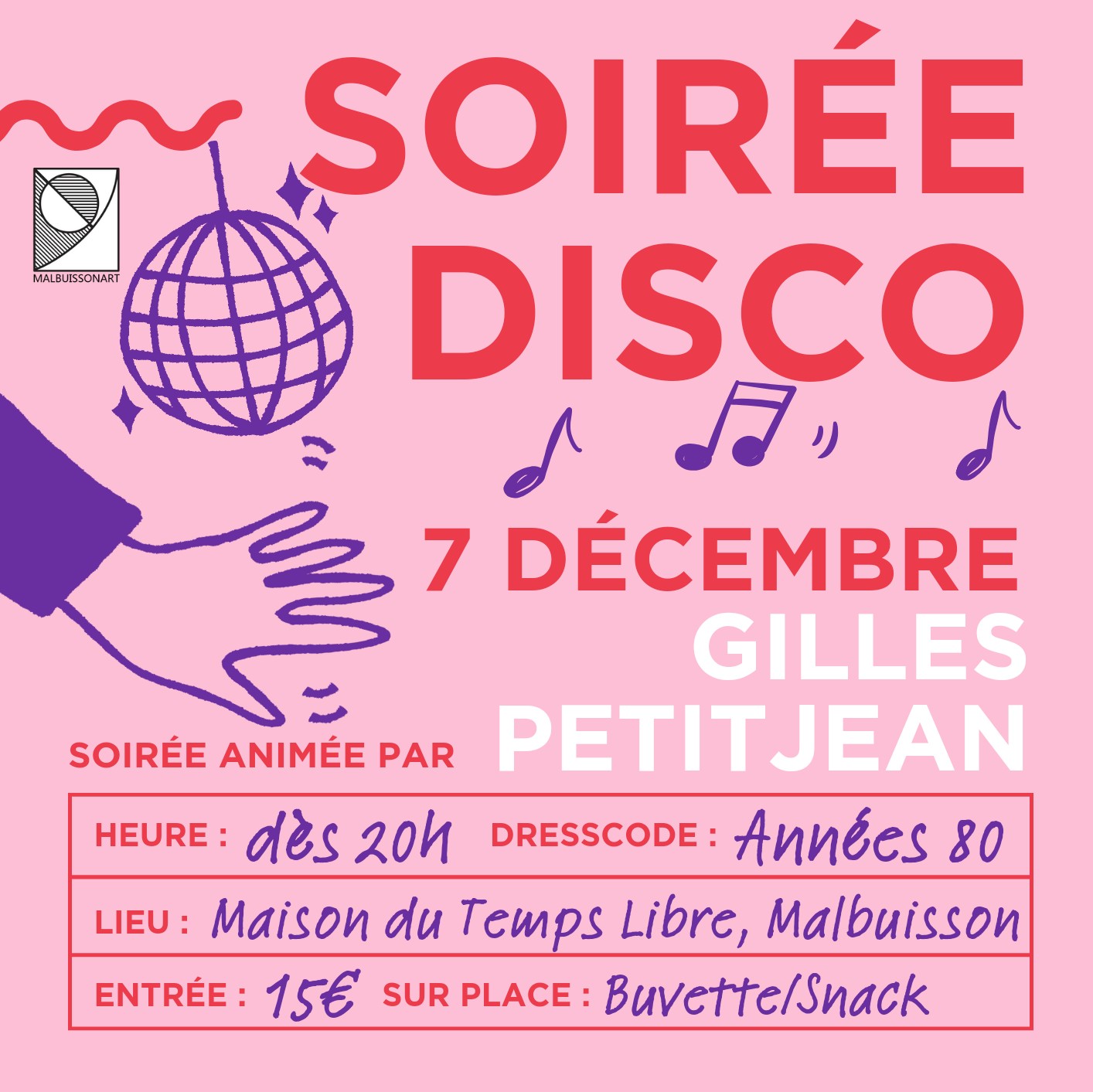 7 dec - Soirée disco - Malbuisson
