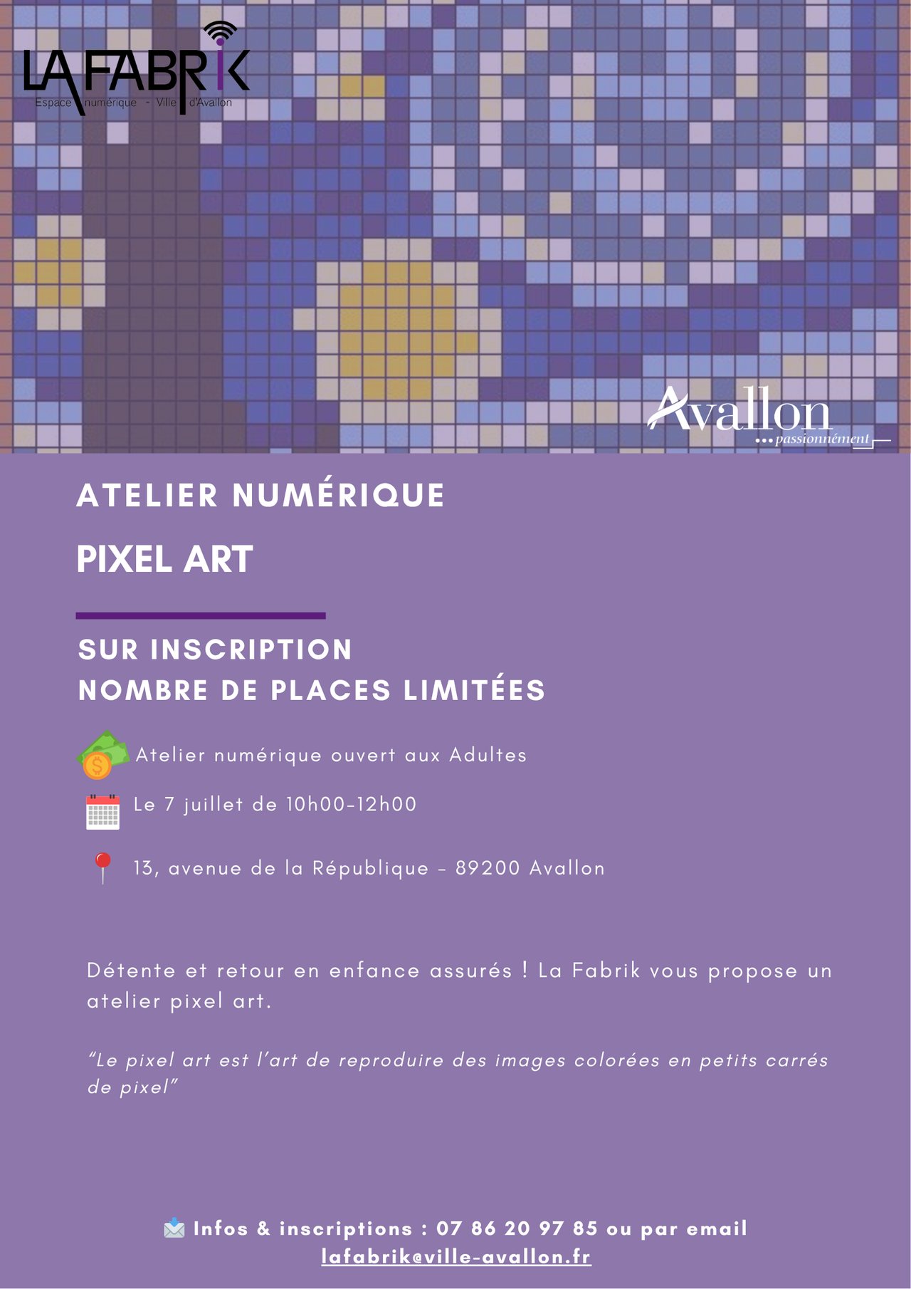 Atelier numérique - Pixel art