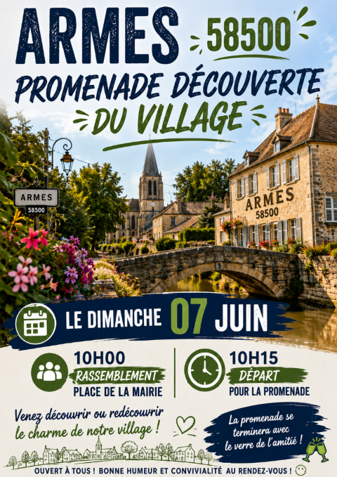 Armes : Promenade découverte du village