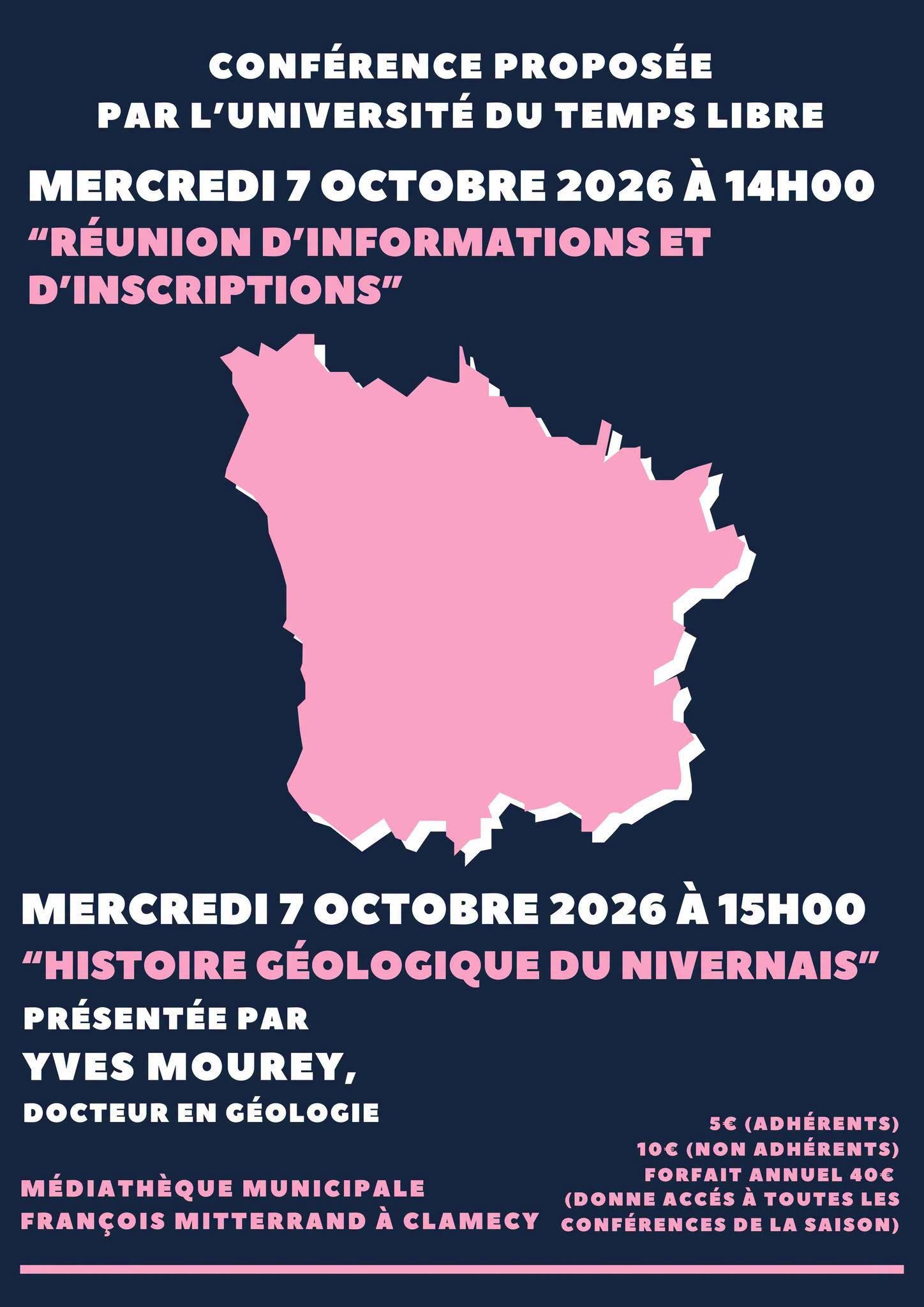 Université du Temps Libre : Réunion d'informations et d'inscriptions - Conférence — visuel événement