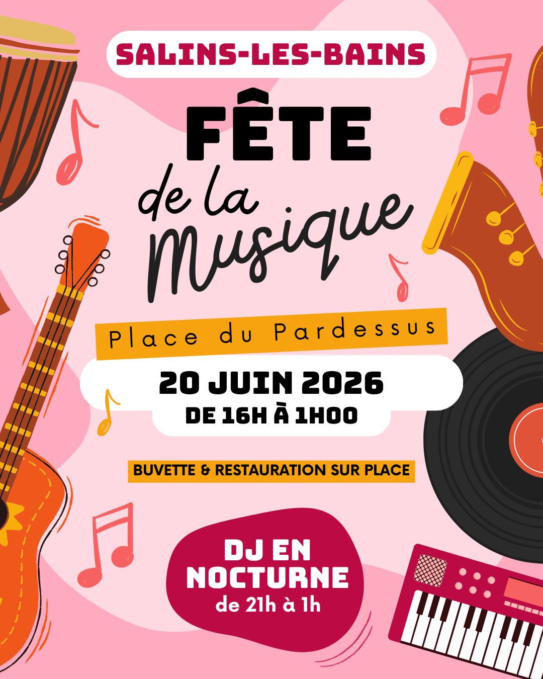 Fête de la musique à Salins