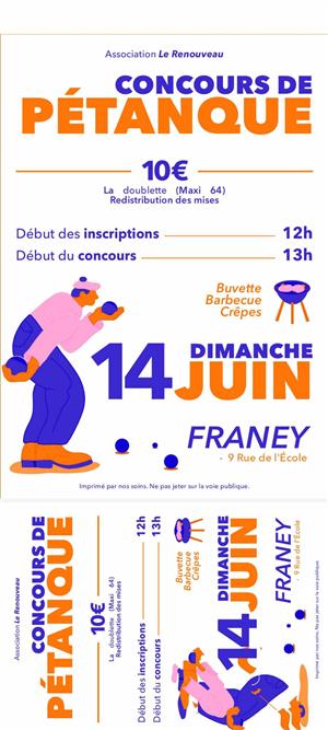 Concours de pétanque