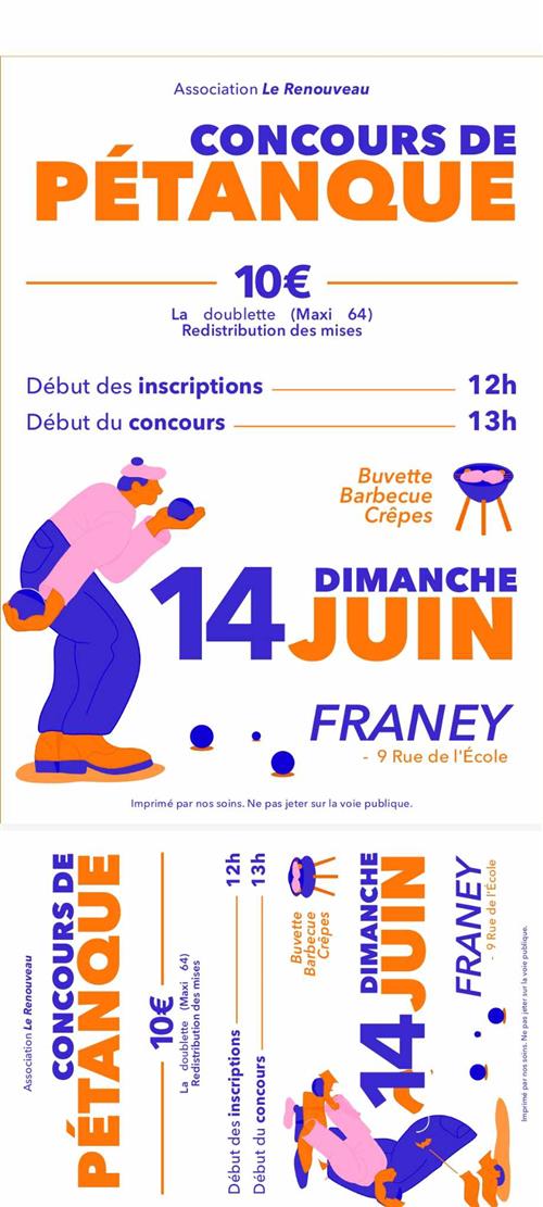 Concours de p&eacute;tanque