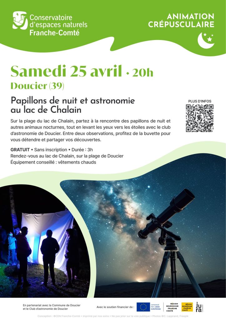 Papillons de nuit et astronomie au lac de Chalain