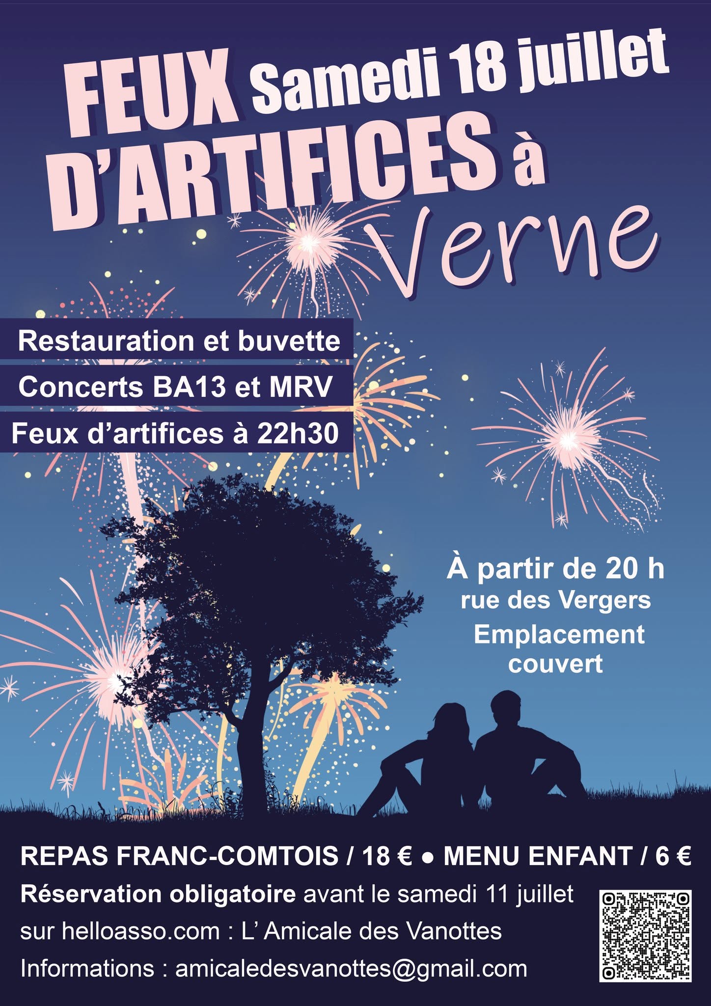 Feux d'artifice à Verne
