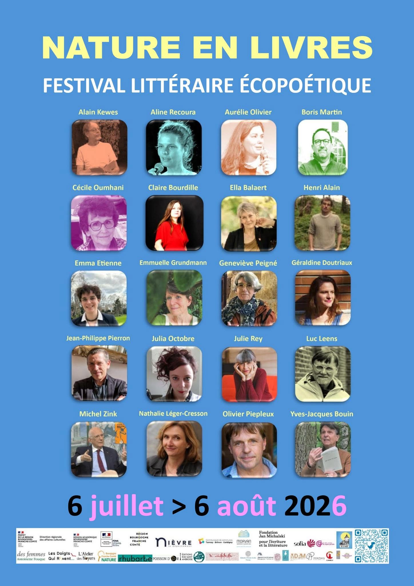 Début du festival Nature en Livres 2026 sur le thème du toucher, lundi 6 juillet 2026