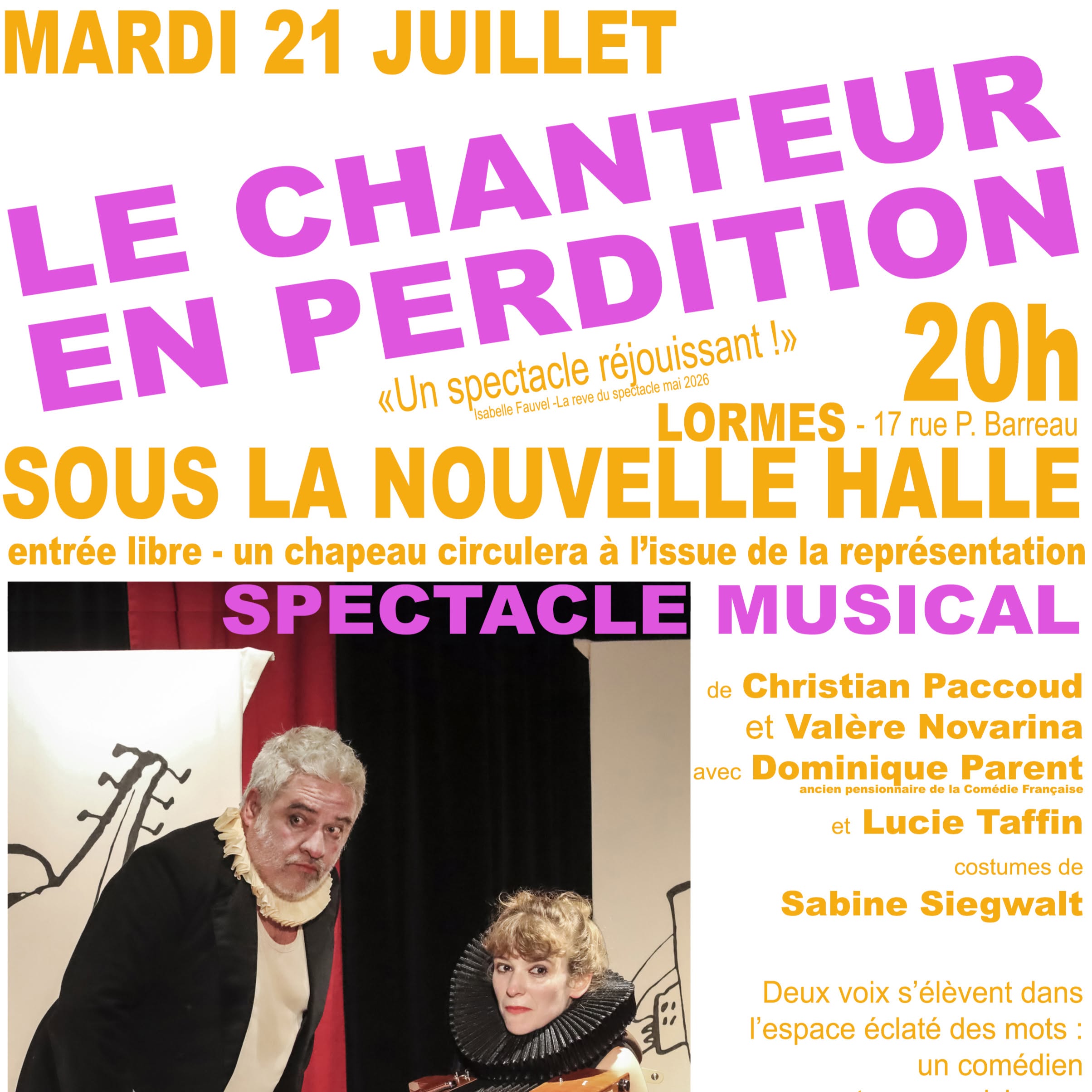 "Le chanteur en perdition"