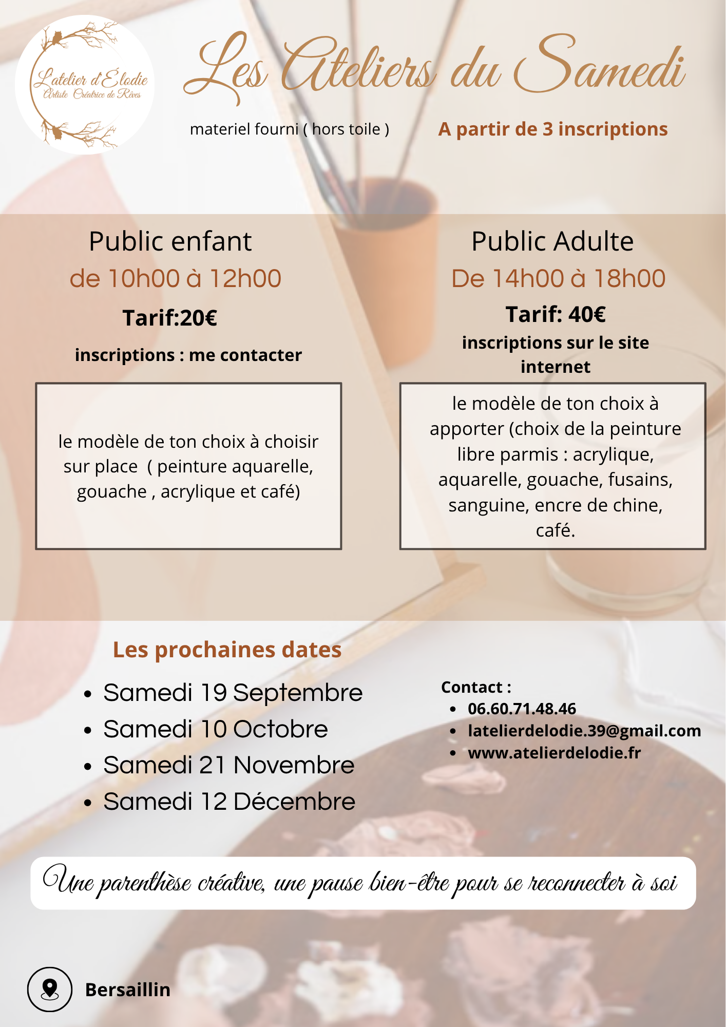Ateliers peinture adultes