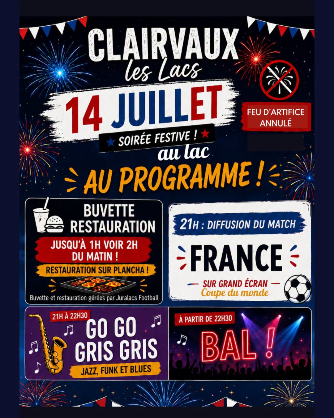 Soirée festive au lac