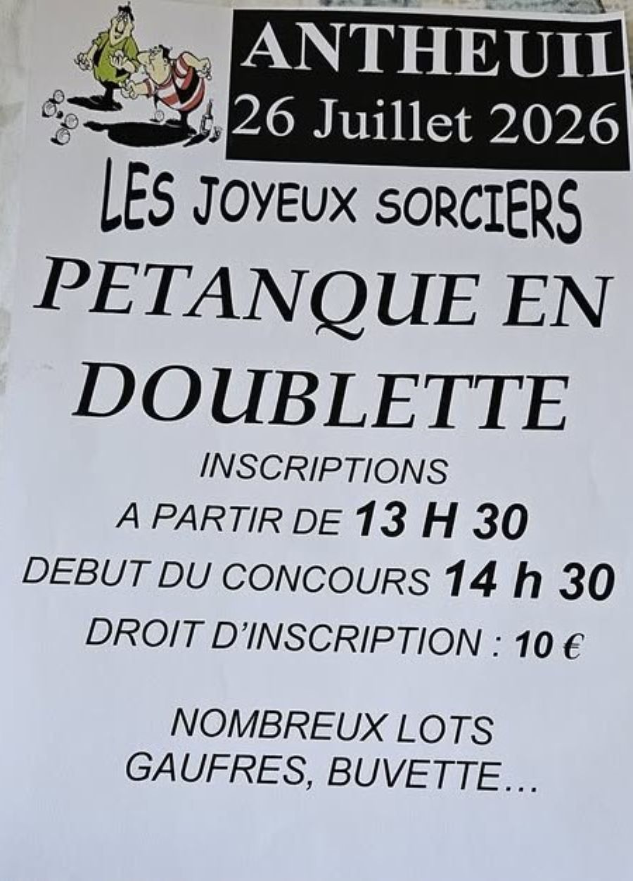 Concours de Pétanque - Antheuil