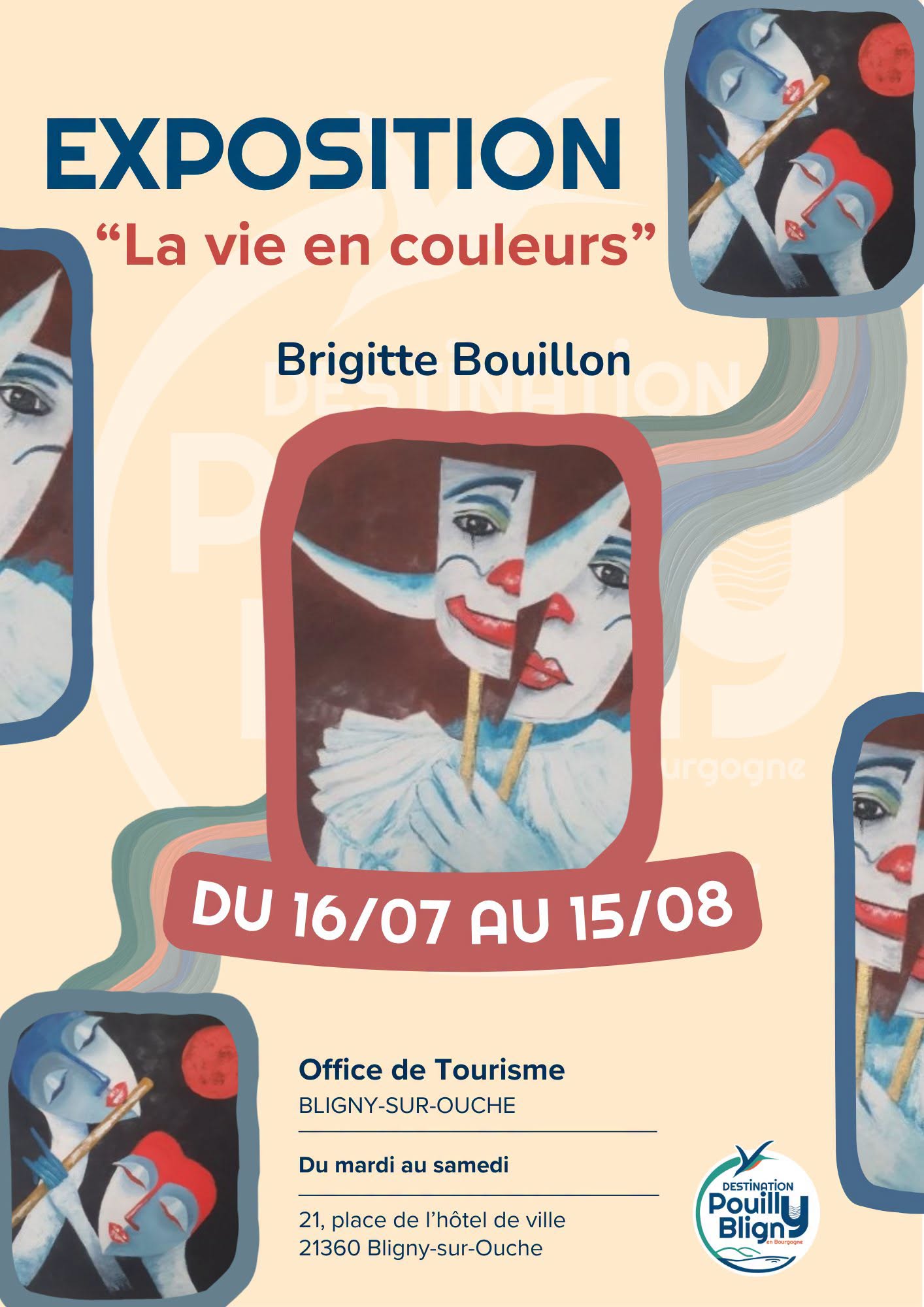Exposition 'La vie en couleurs ' de Brigitte Bouillon- Bligny sur Ouche