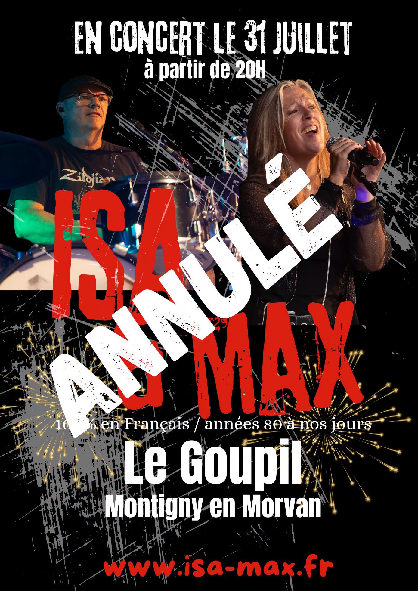 Annulé : Concert avec ISA & MAX