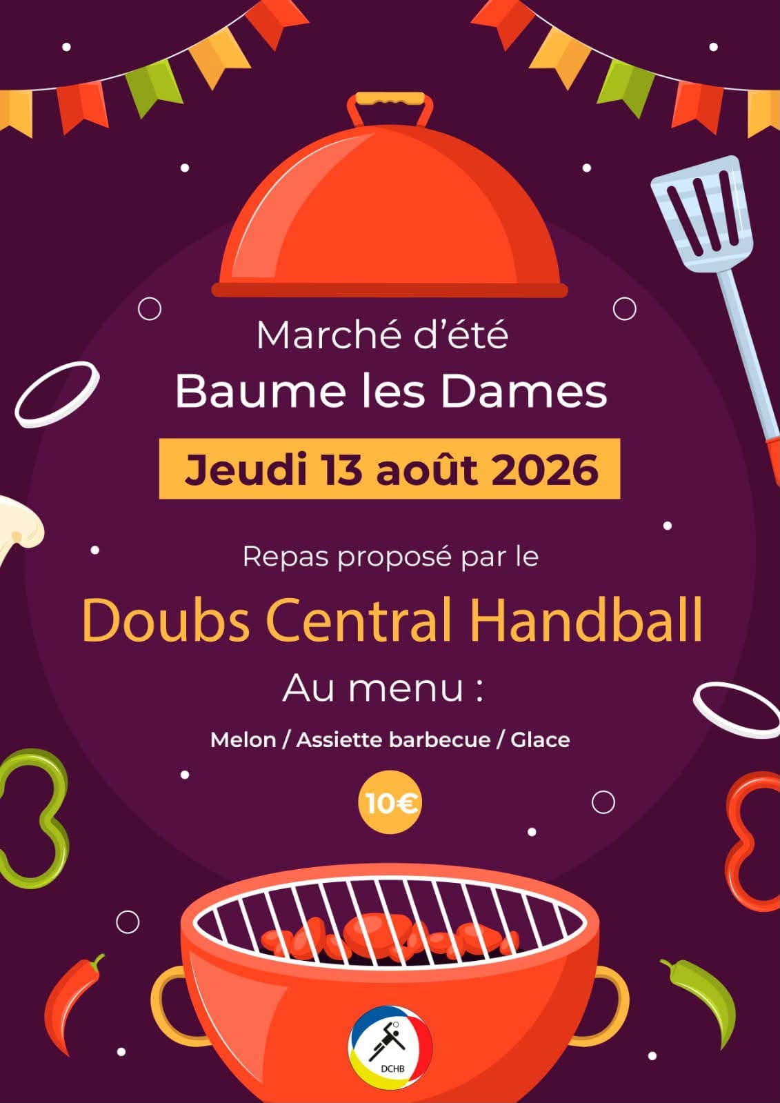 Repas Doubs Central Handball