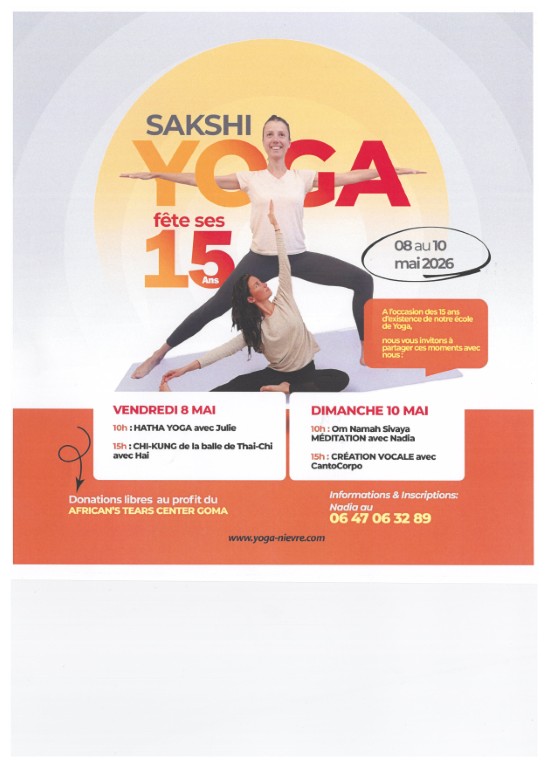 Sakshi Yoga fête ses 15 ans