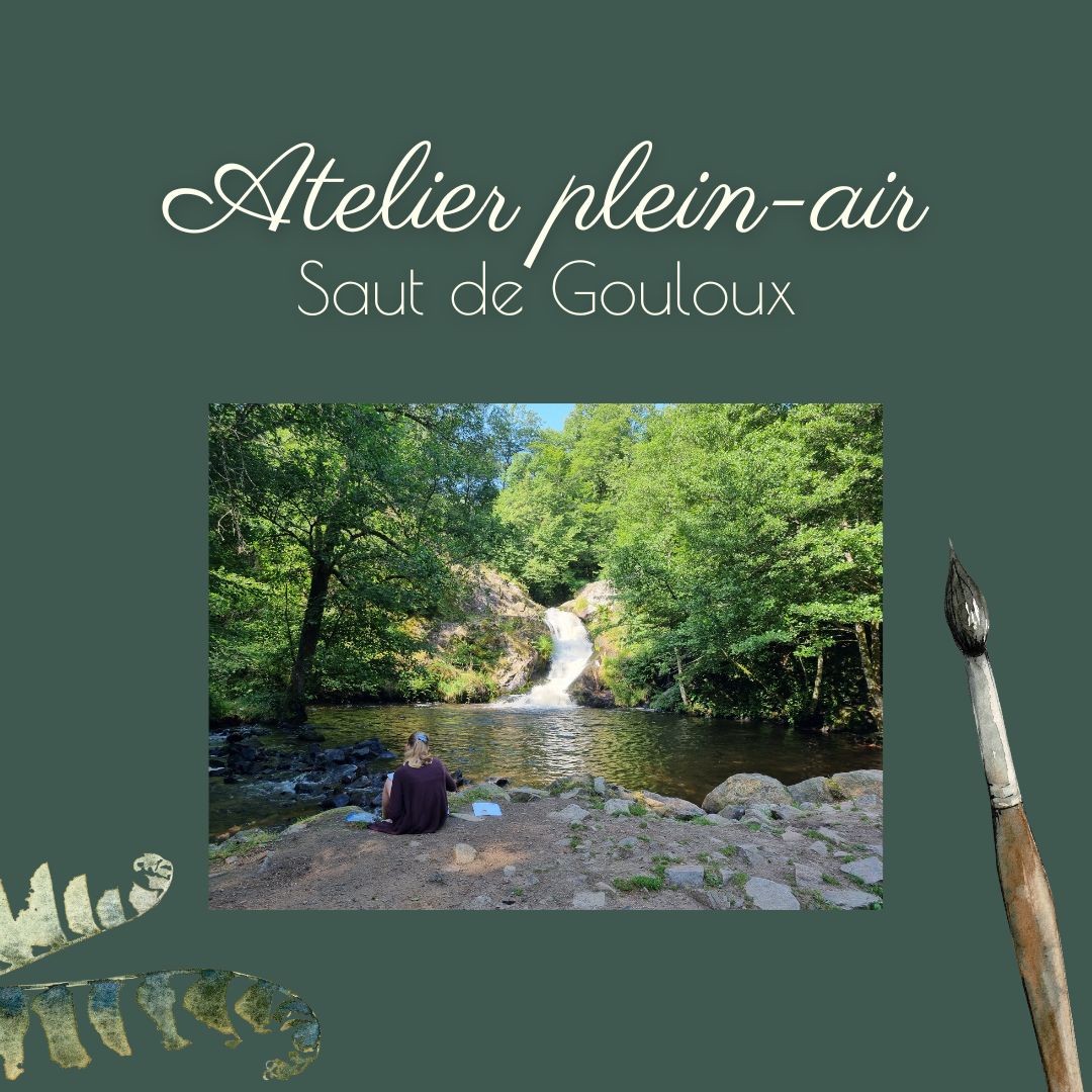 Atelier aquarelle en plein-air au Saut de Gouloux