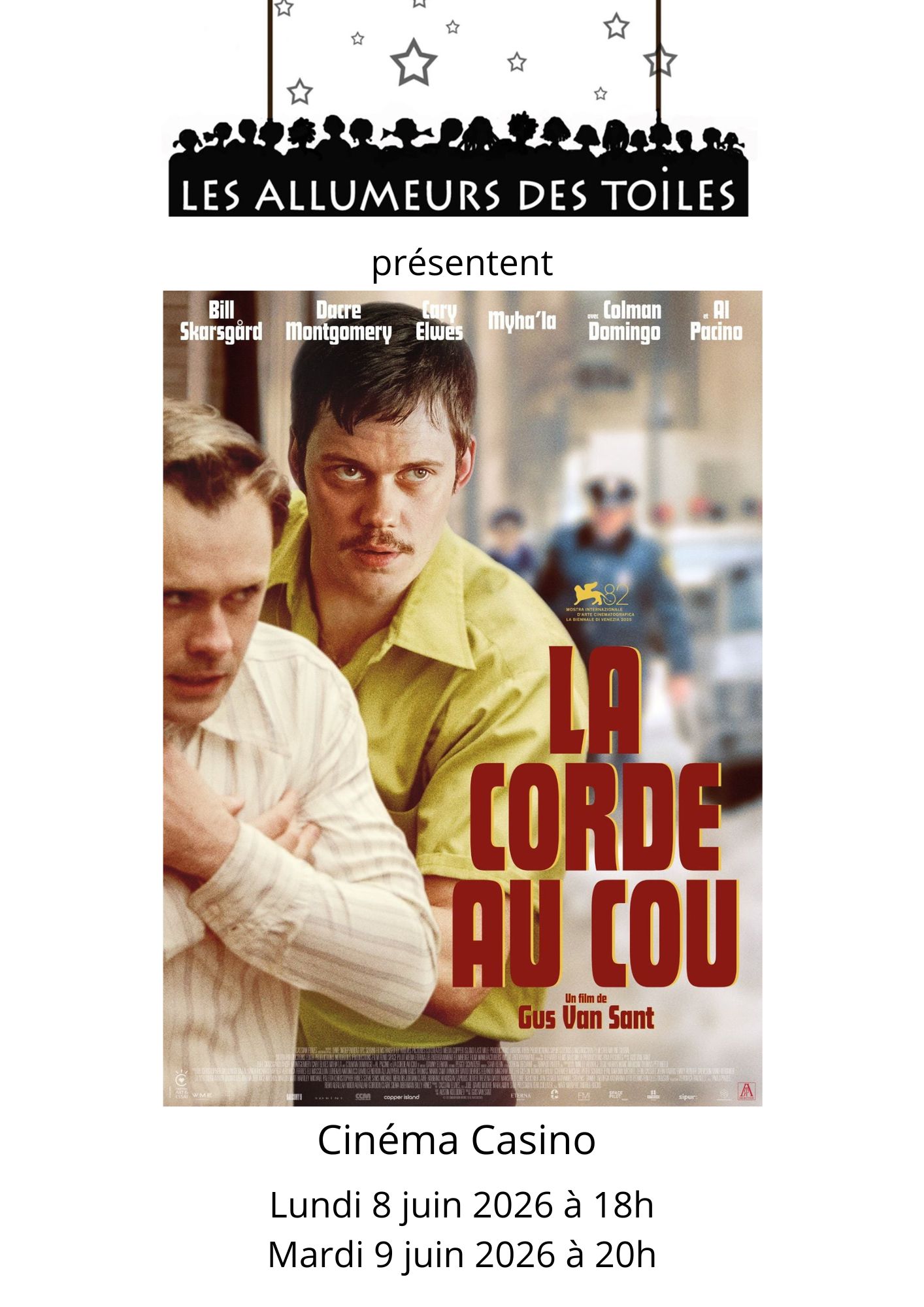 Les Allumeurs des Toiles présentent : "La corde au cou" - Thriller de Gus Van Sant