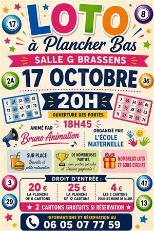 LOTO de l'école maternelle de Plancher-Bas