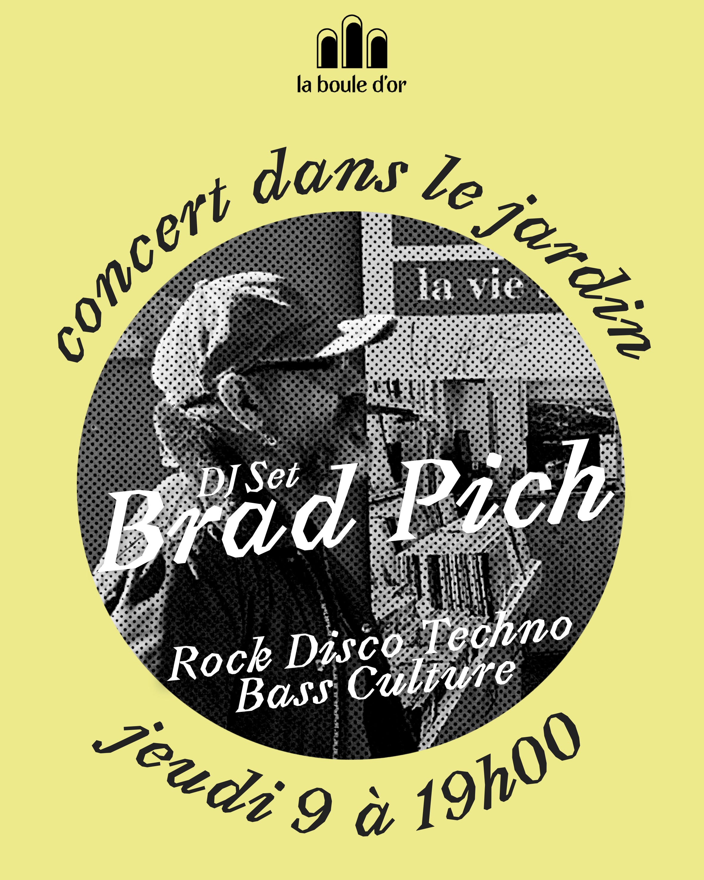 Concert dans le jardin : Brad Pich