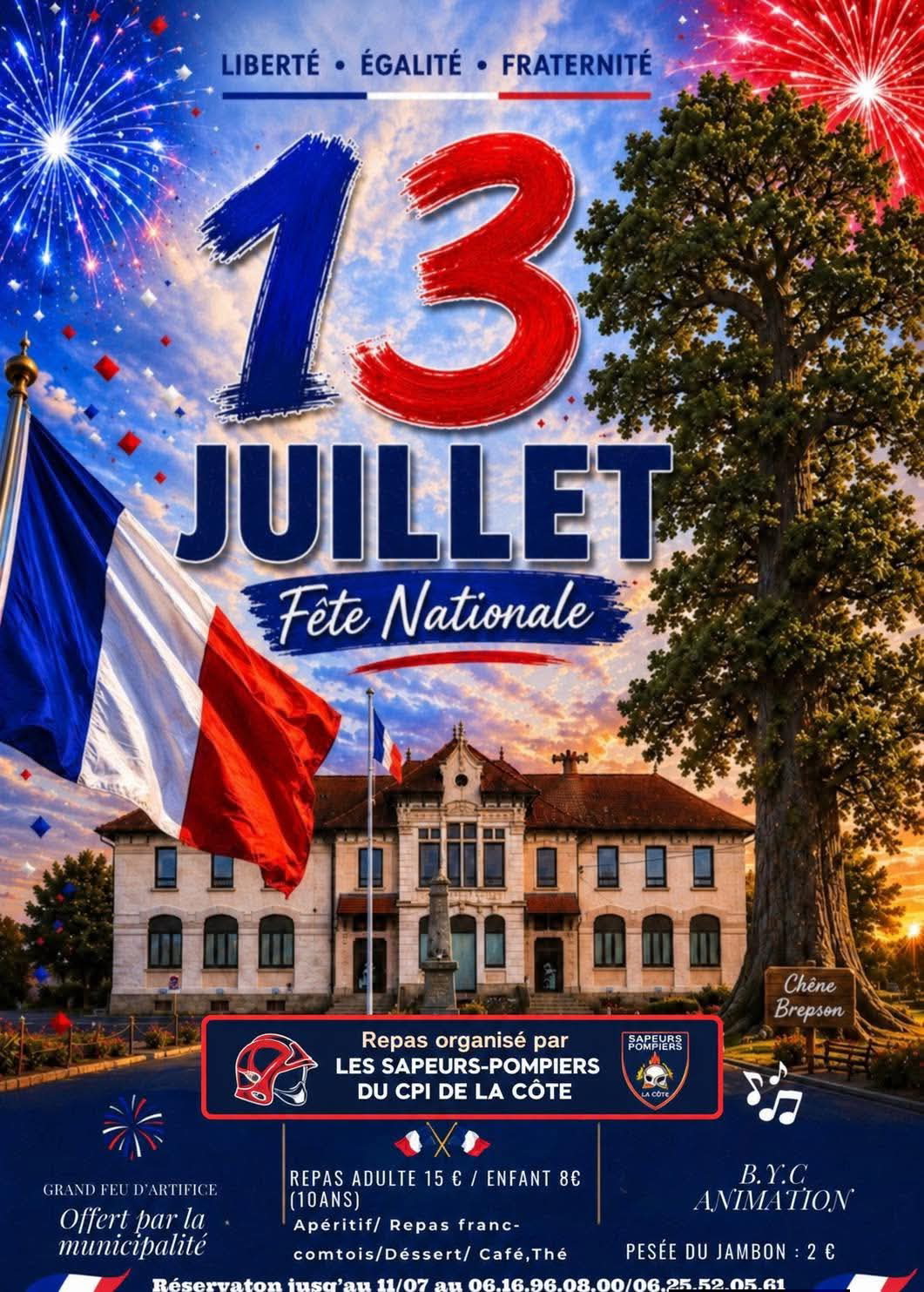 repas à l'occasion de la Fête nationale