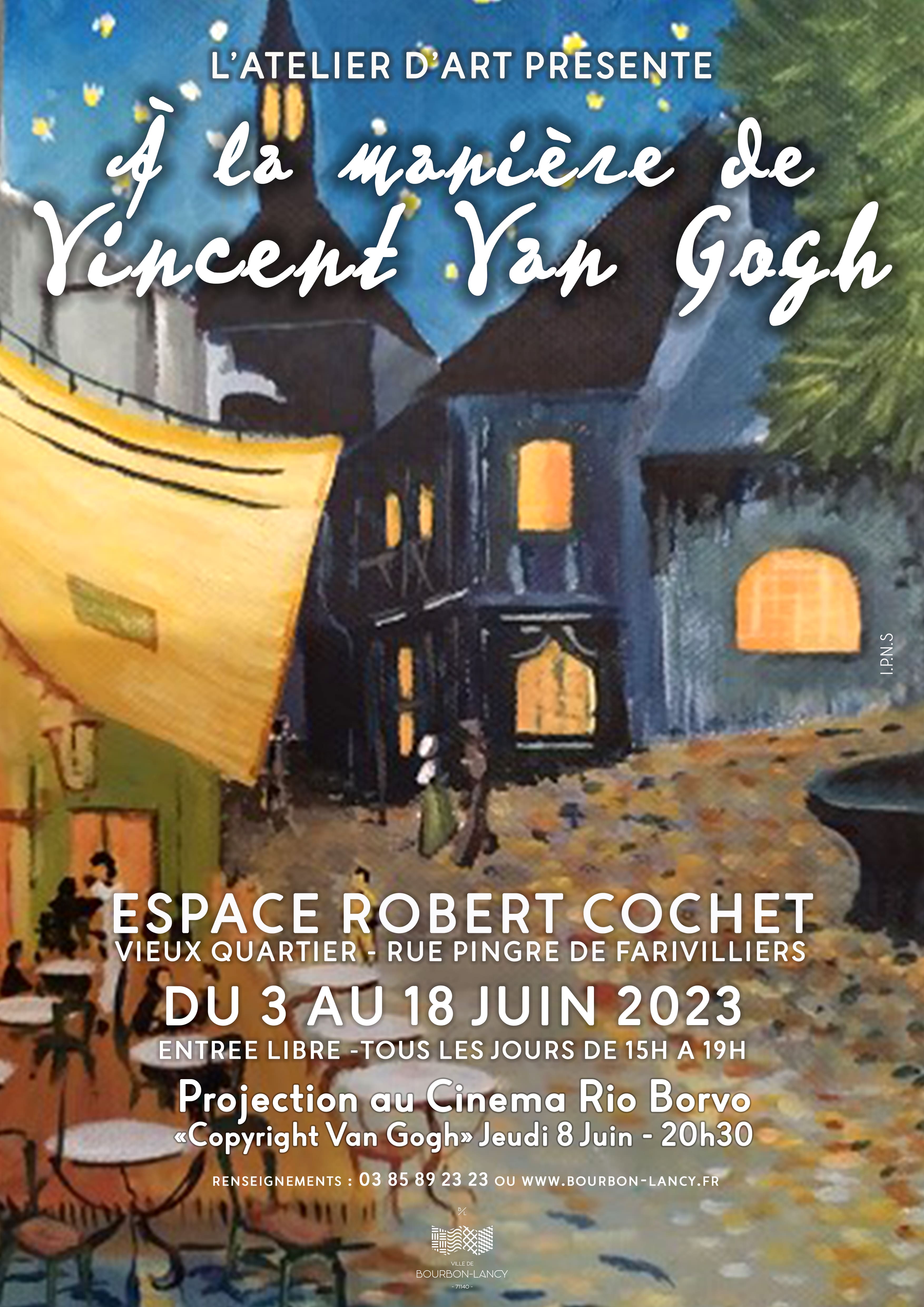 A la manière de Vincent Van Gogh - Atelier d'art + cinéma