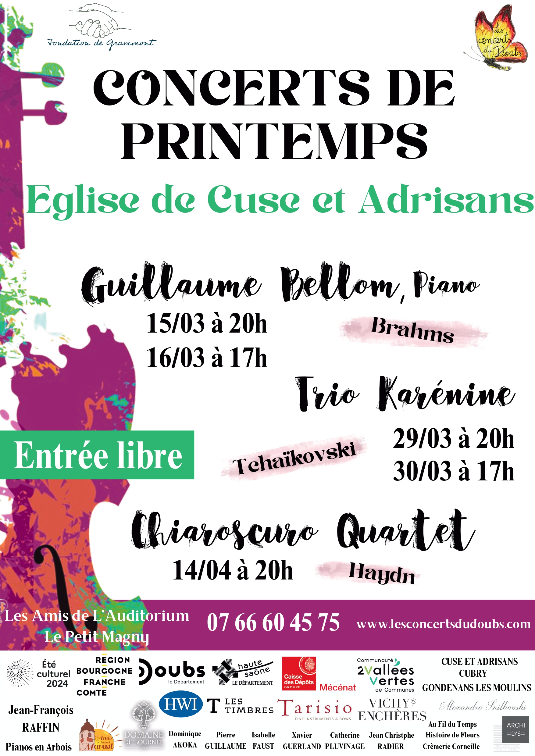 Affiche concert de printemps
