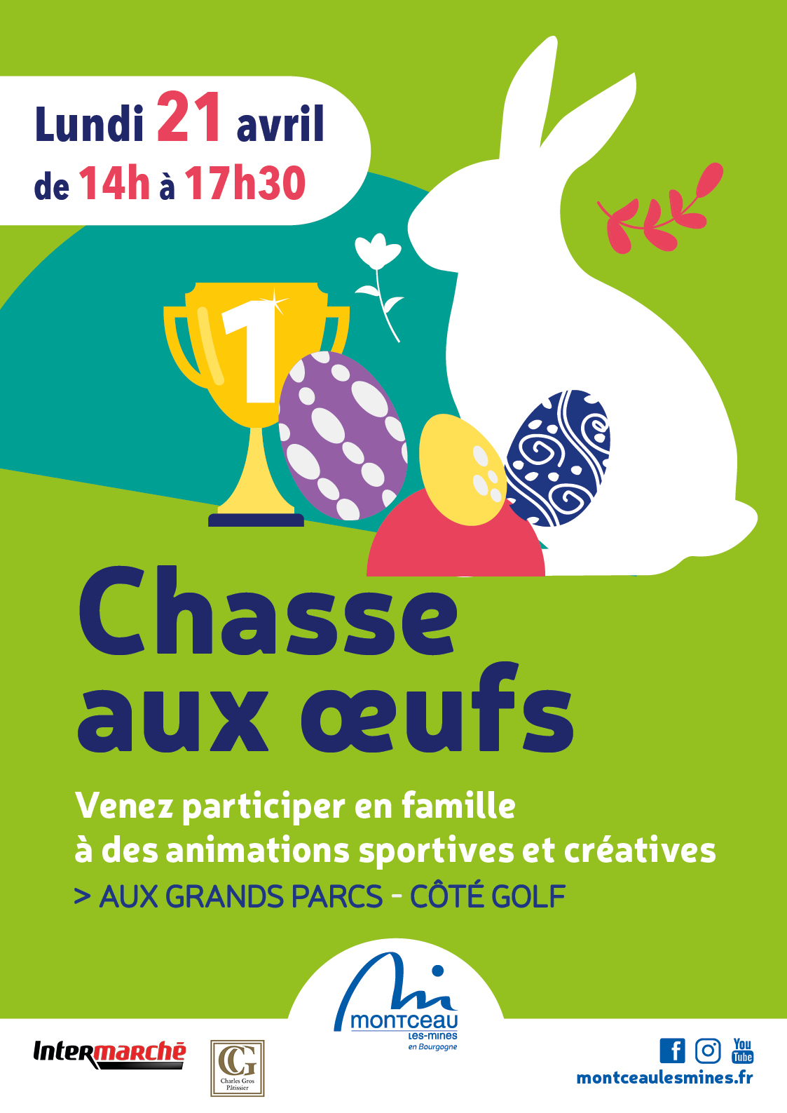Affiche chasse aux œufs