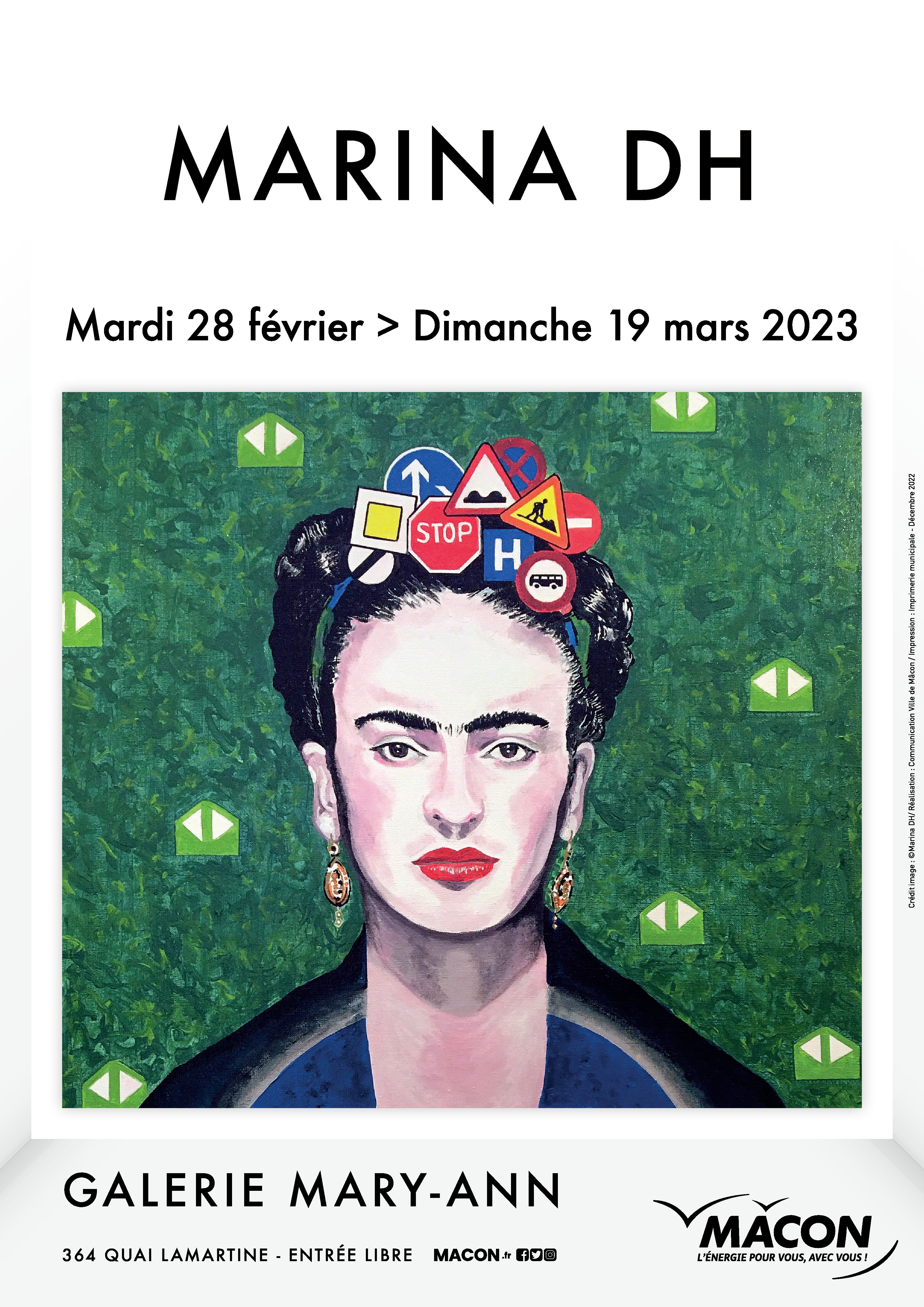 affiche expo MARINA DH