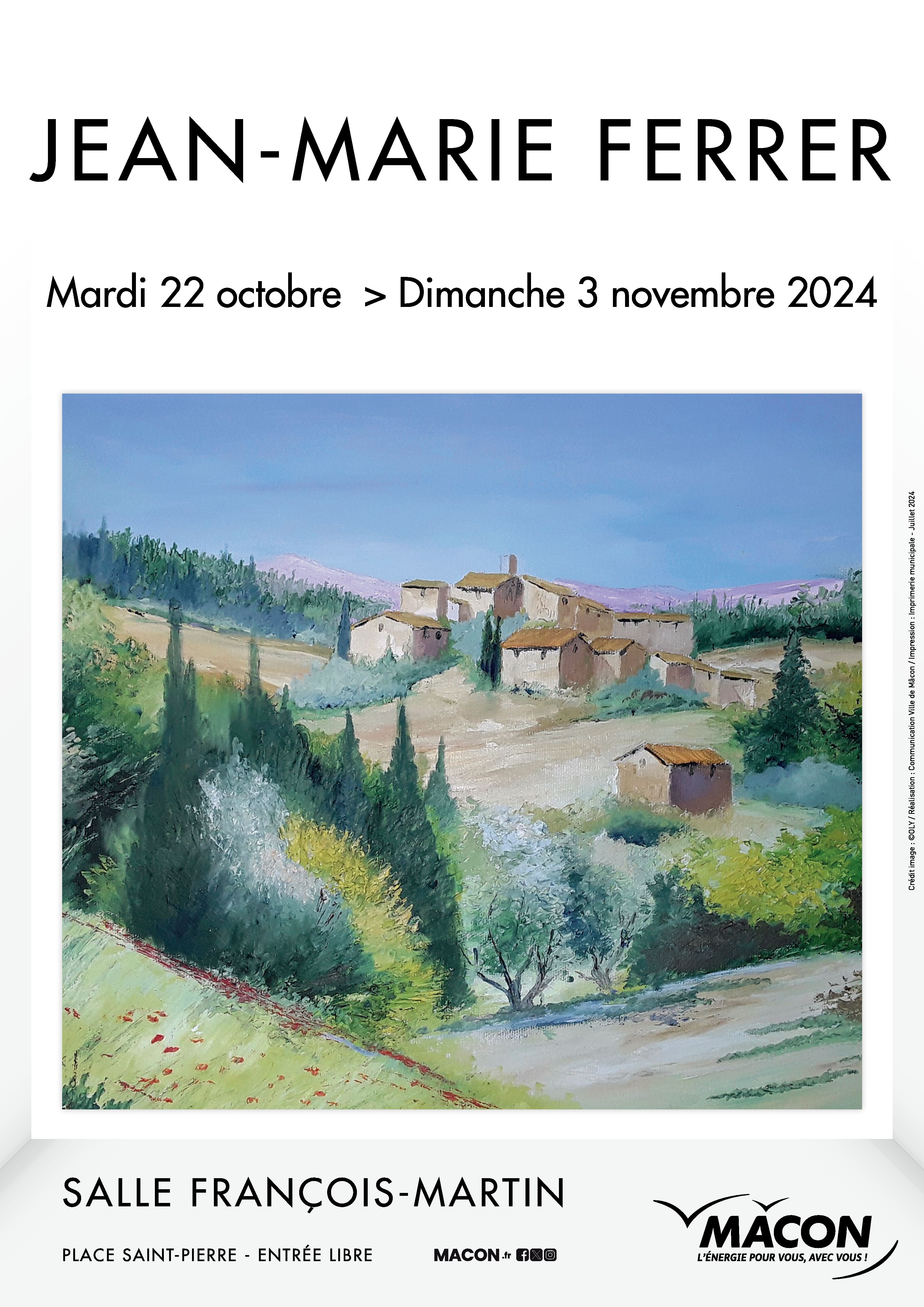 Jean-Marie FERRER 22oct - 3nov 2024