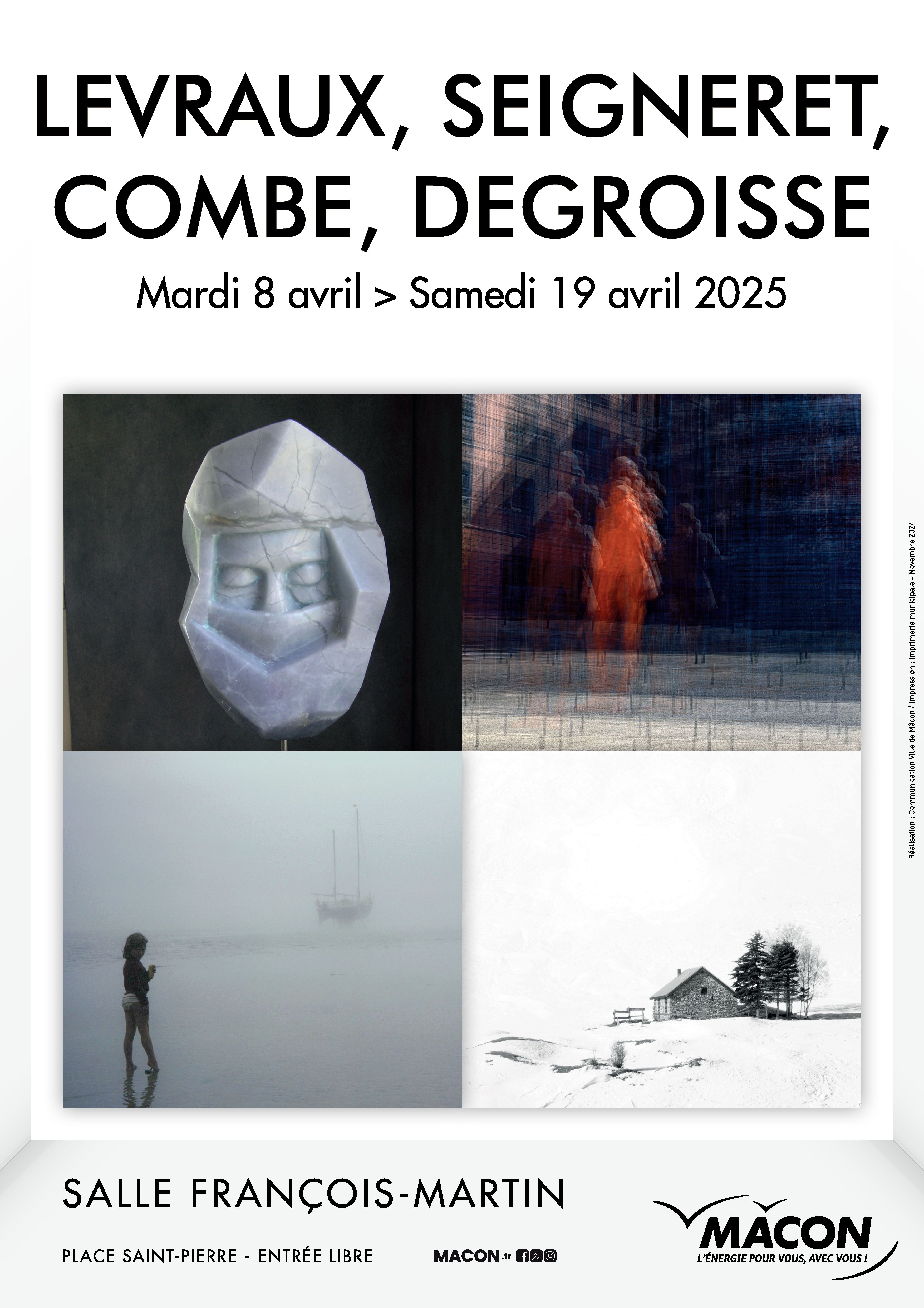 Affiche LEVRAUX-SEIGNERET-COMBE-DEGROISSE