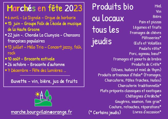 Programme animations 2023