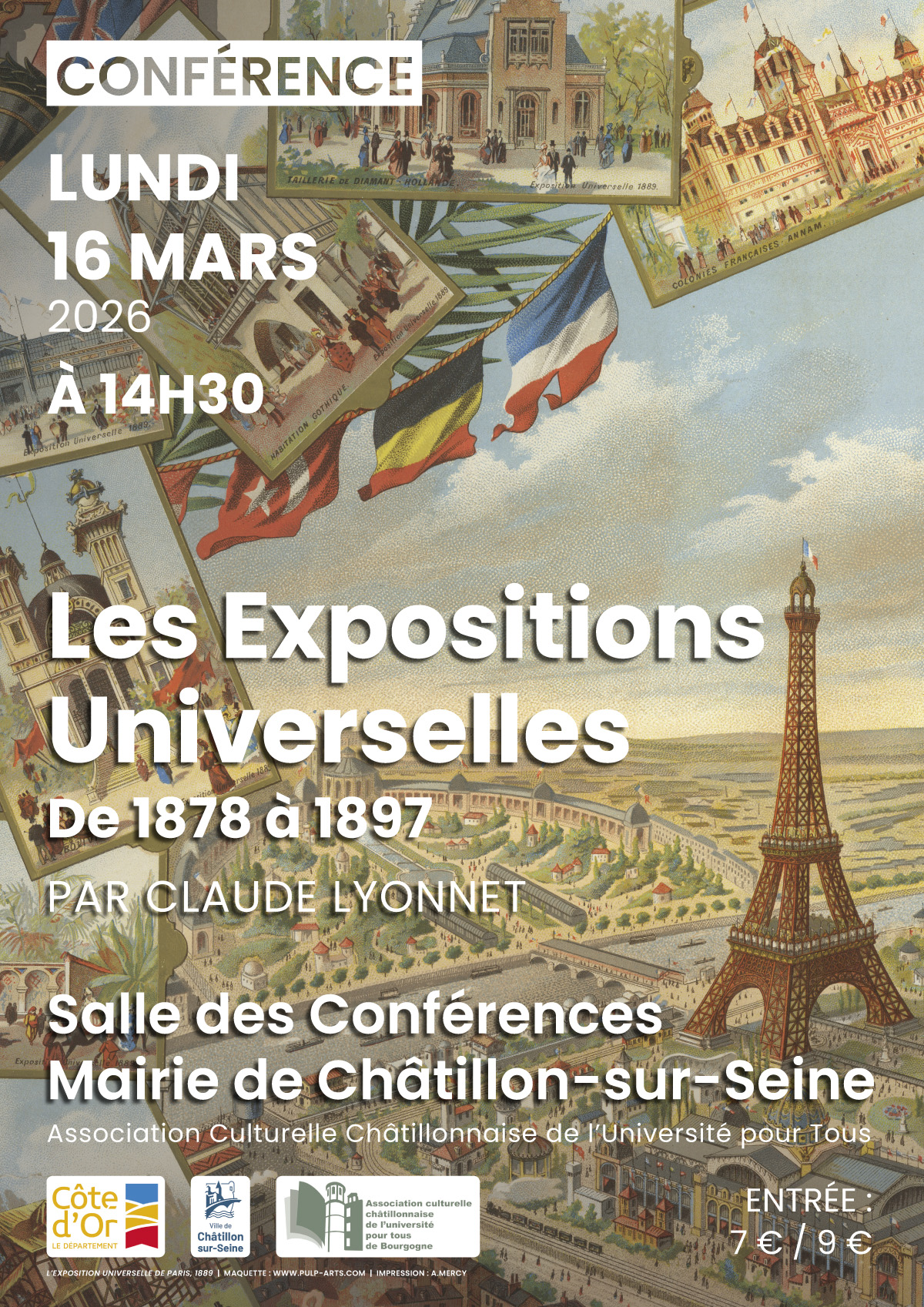 Conférence "Les Expositions Universelles 2ème partie : 1878 à 1897"