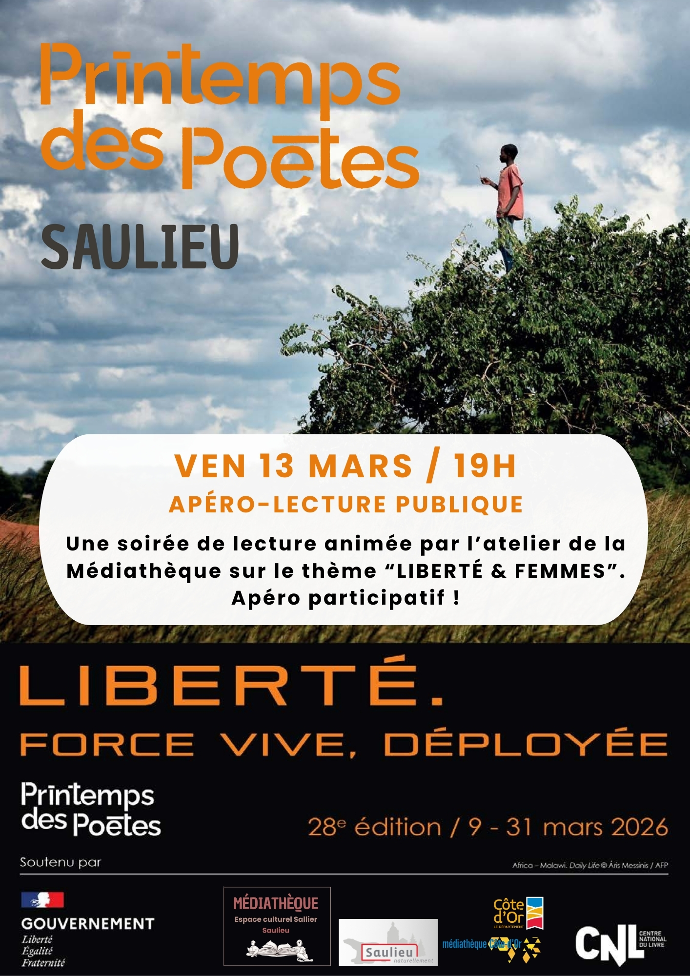 Apéro-Lectures - Printemps des poètes à Saulieu
