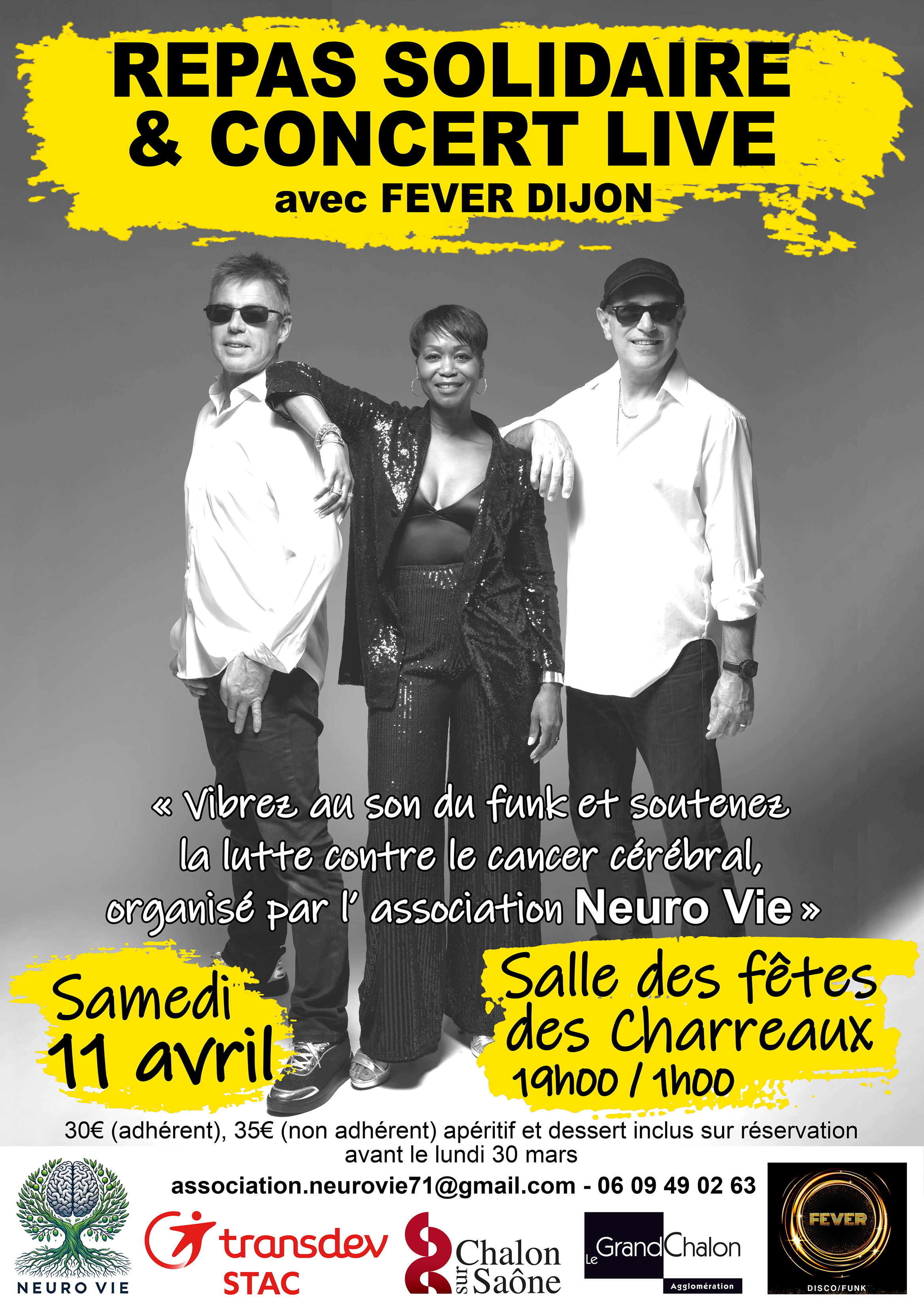 Repas solidaire et concert live avec Fever Dijon