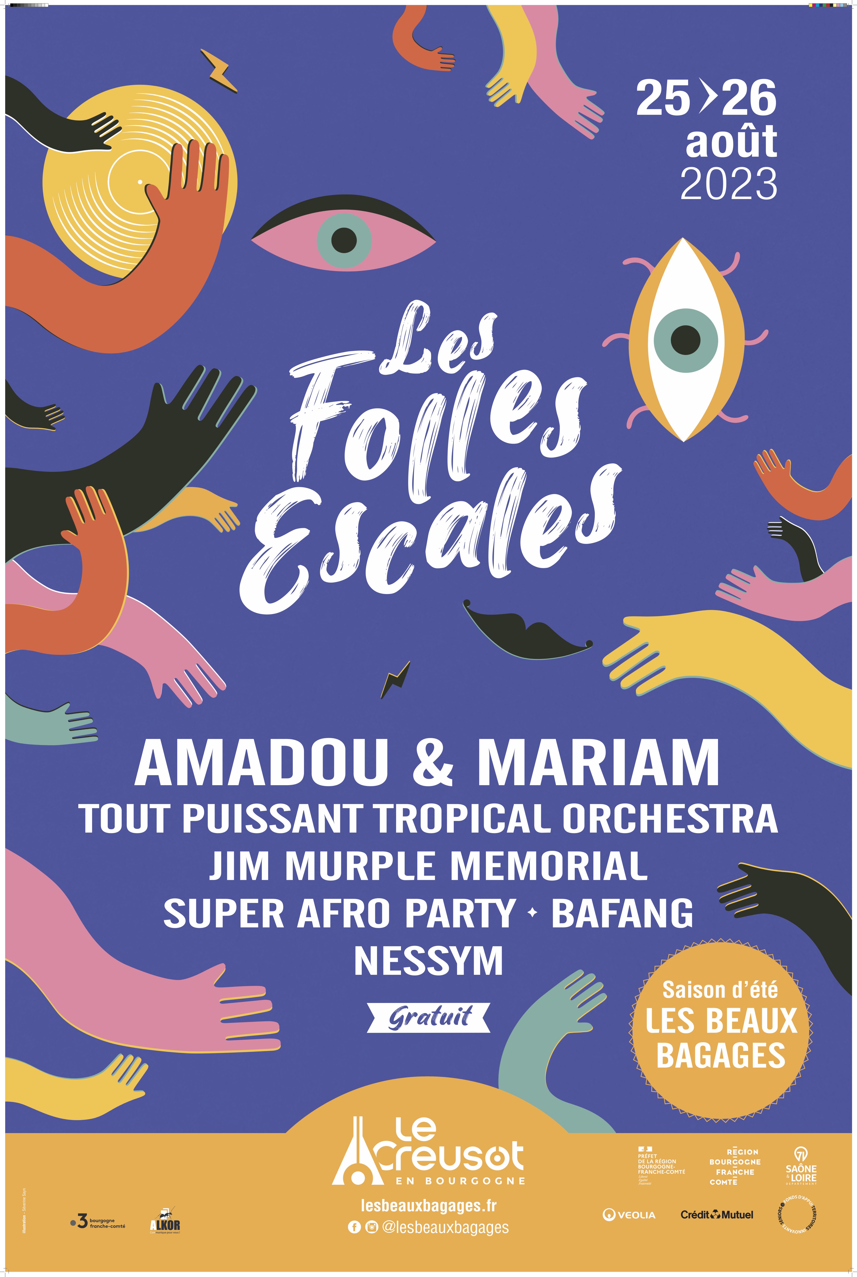 Affiche Les Folles Escales 2023