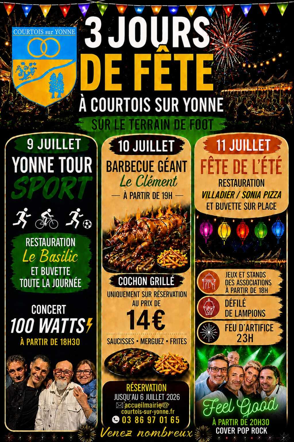 3 jours de fête
