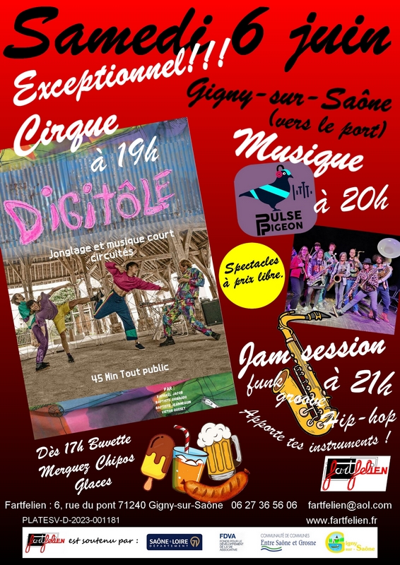 Cirque & Musique en bord de Saône