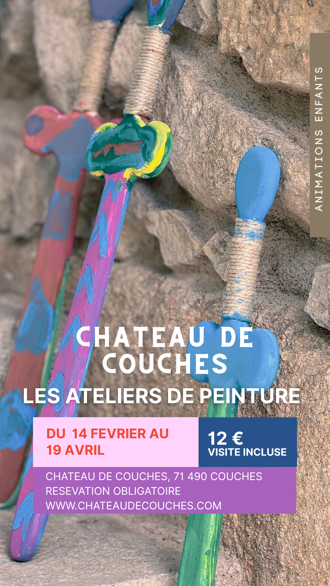 Les ateliers peinture du Château de Couches