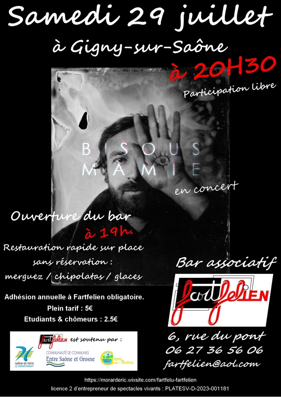 AFFICHE BISOUS MAMIE.