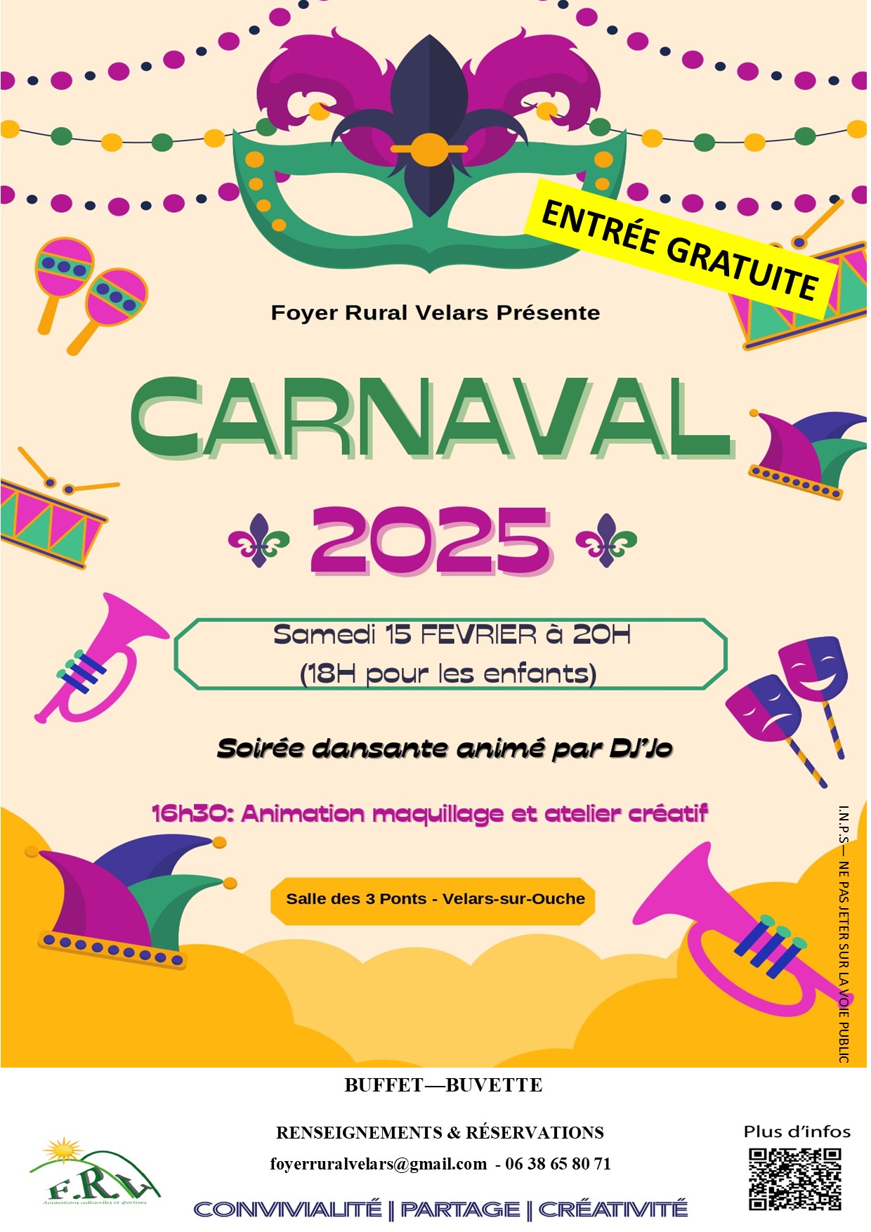 AFFICHE CARNAVAL FEV 2025