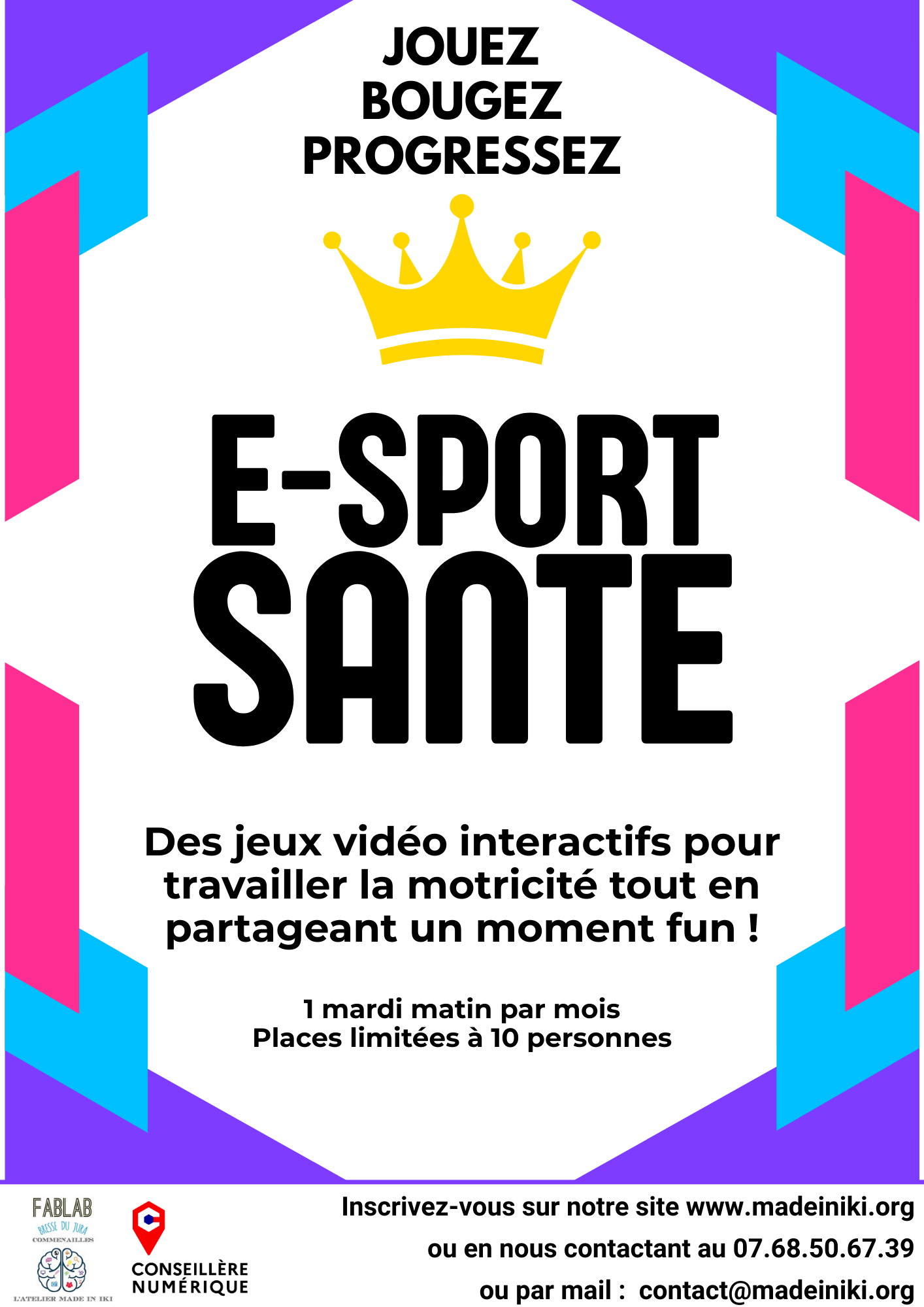 AFFICHE E-SPORT SANTE