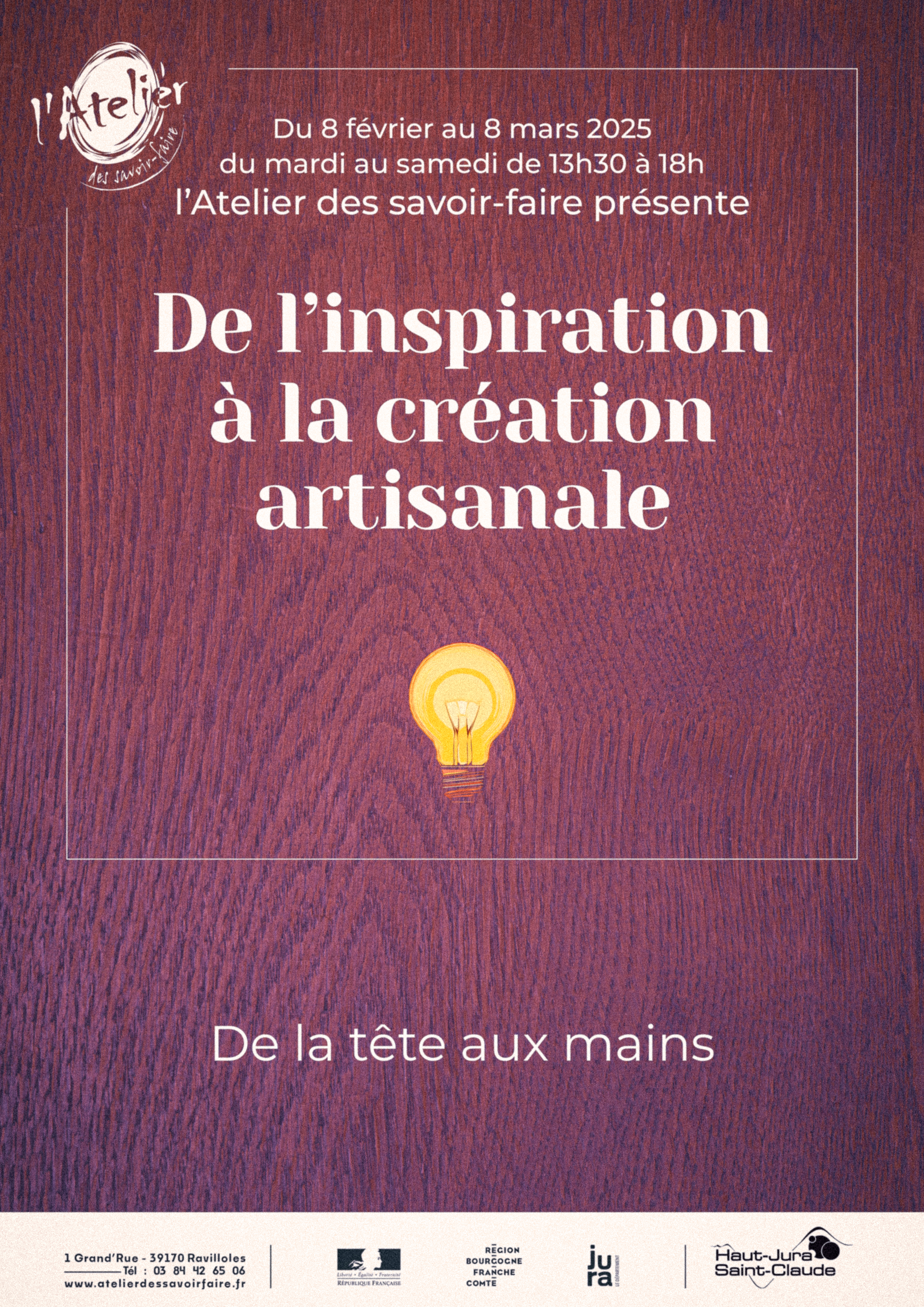 l'Atelier des savoir-faire : Exposition : De l'inspiration à la création artisanale