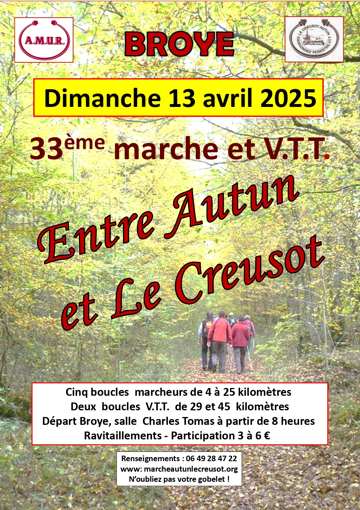Marche et VTT entre Autun et Le Creusot