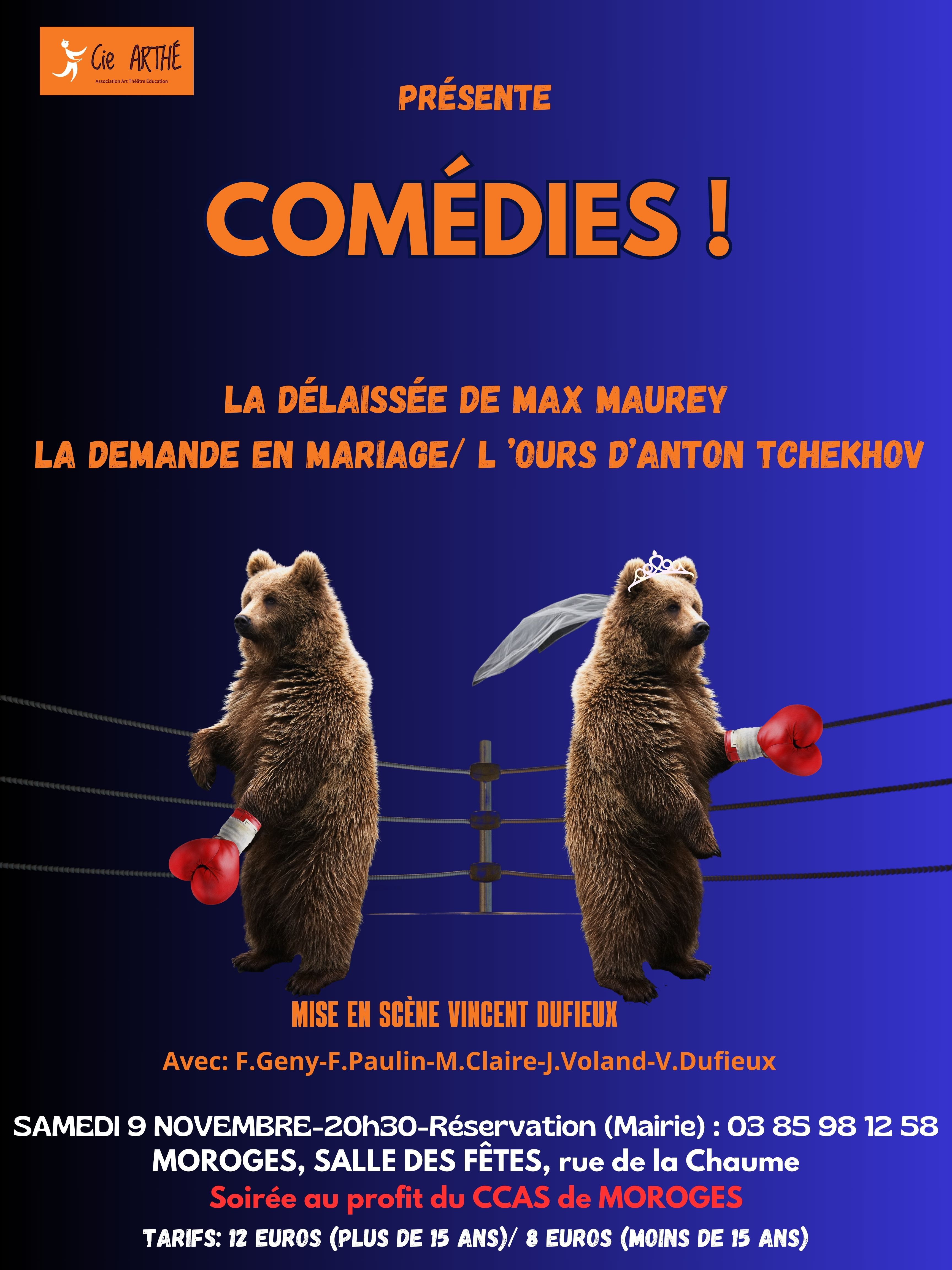 COMÉDIES!  Affiche moroges