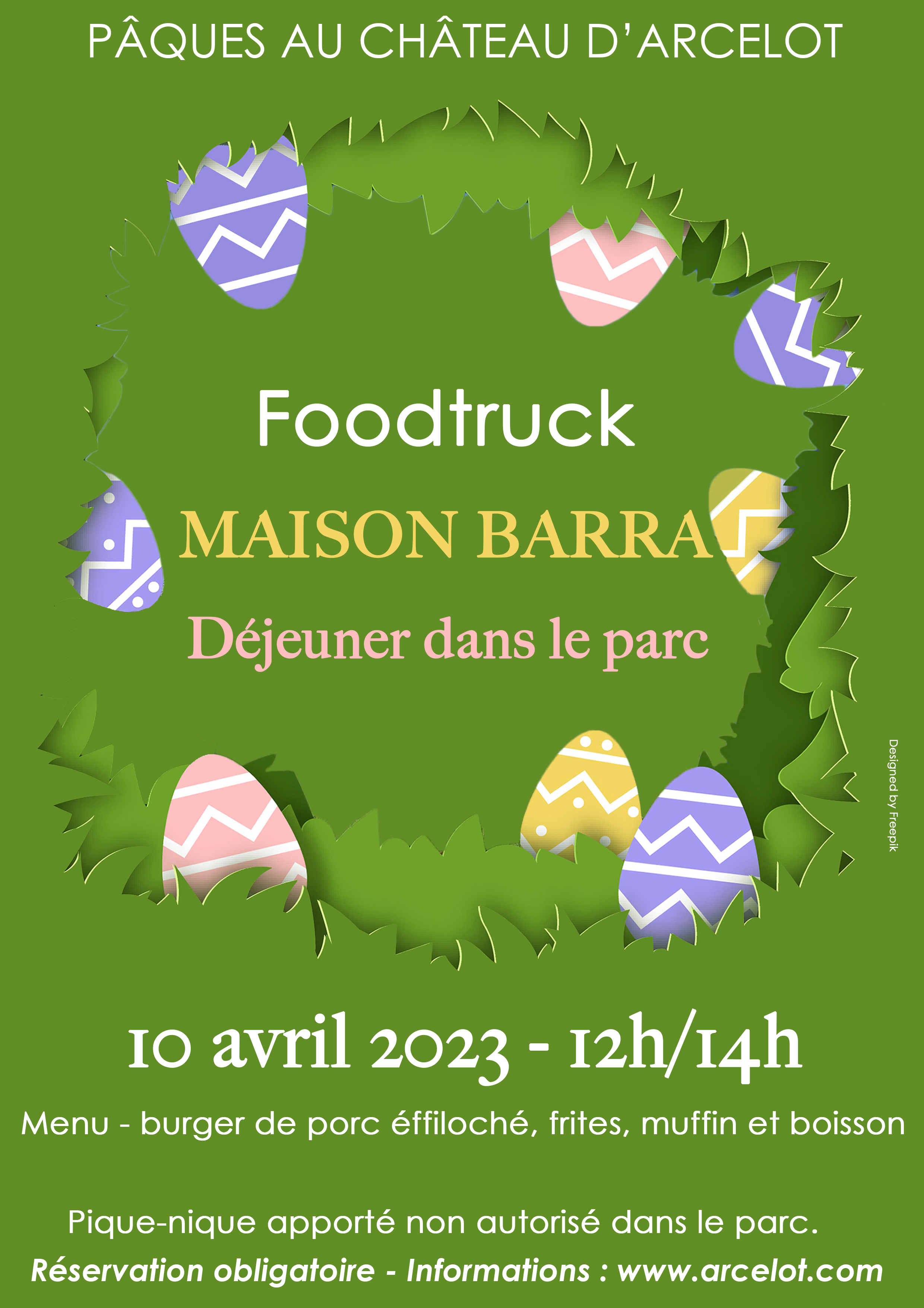 AFFICHE PAQUES chasse  2023 - MAISON BARRA