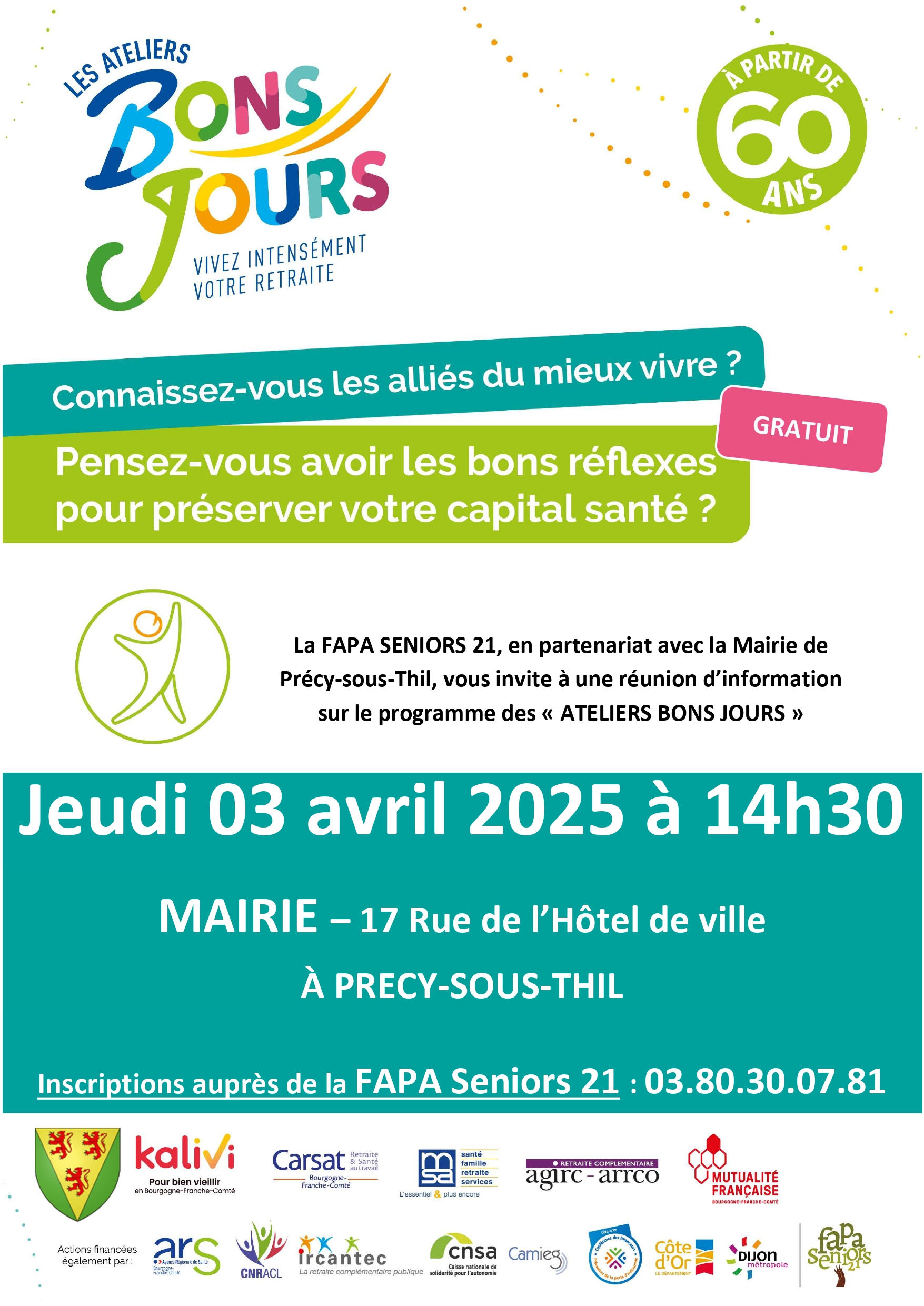 REUNION D'INFORMATION ATELEIRS BONS JOURS