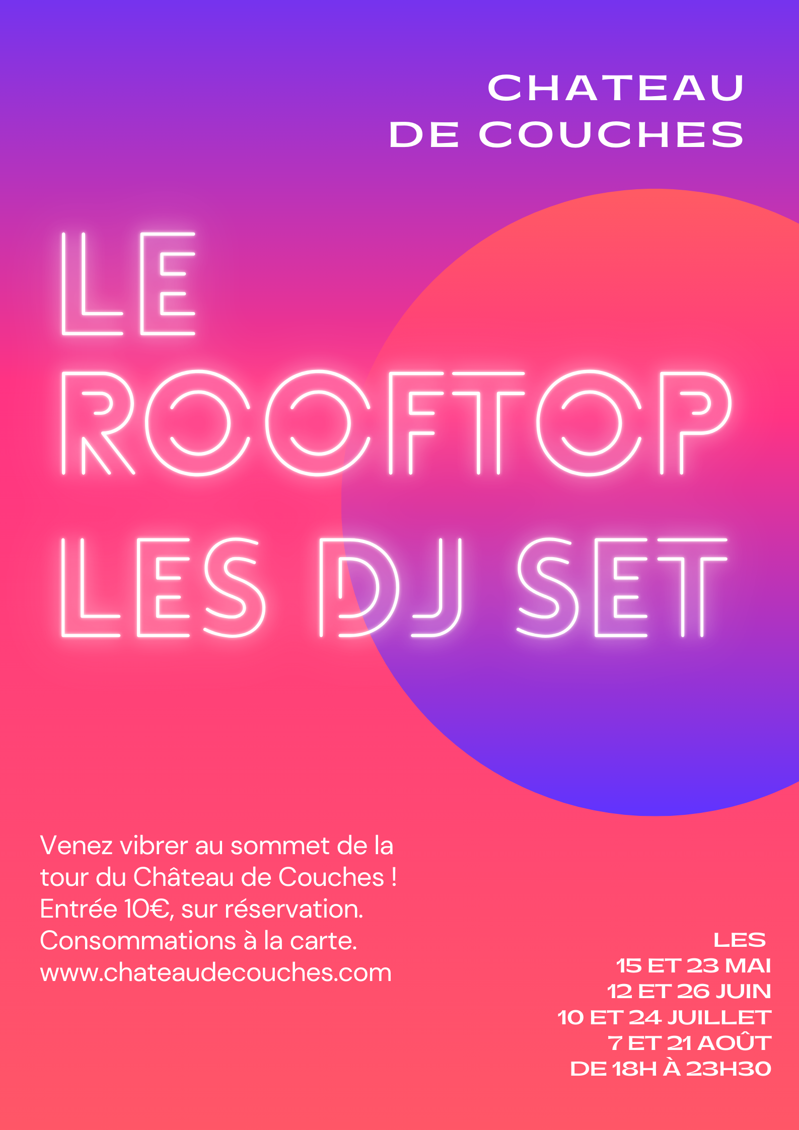 Le Rooftop du Château de Couches - Les DJ sets
